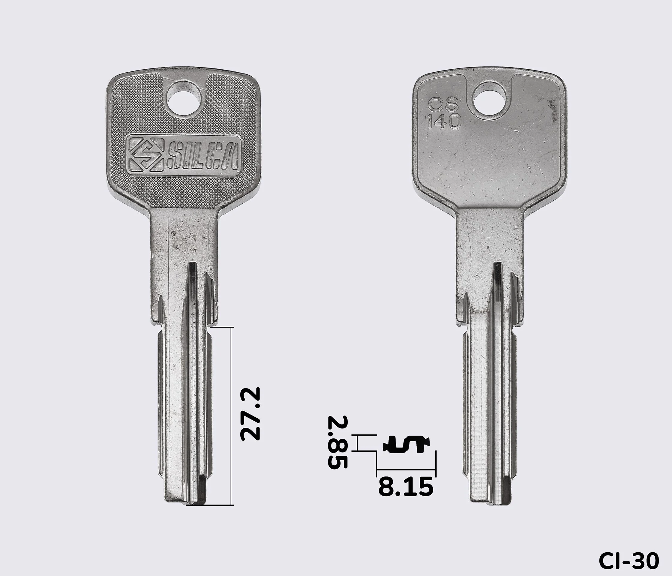 CS140 Silca заготовка лункового ключа