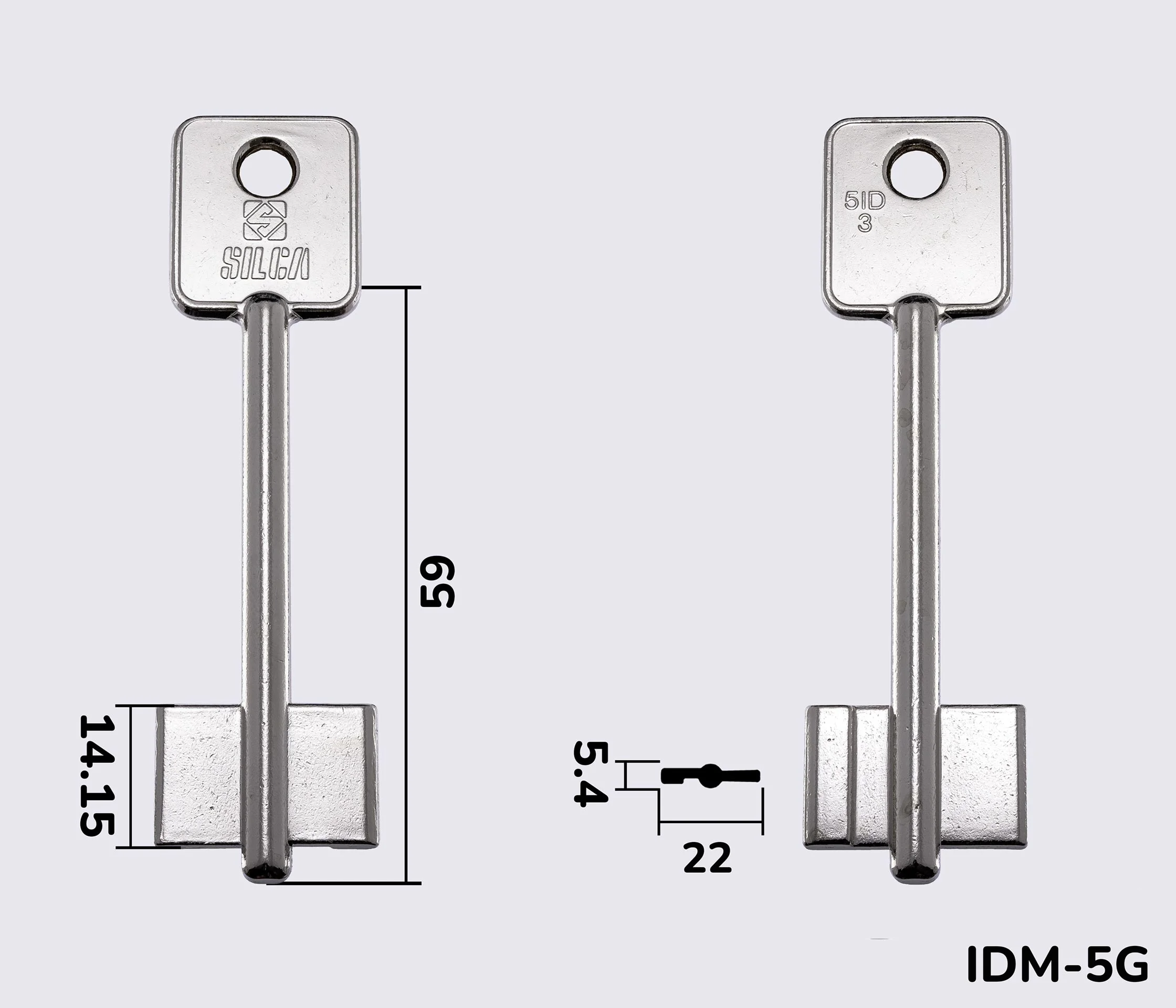 5ID3 Silca заготовка ключа бородкова