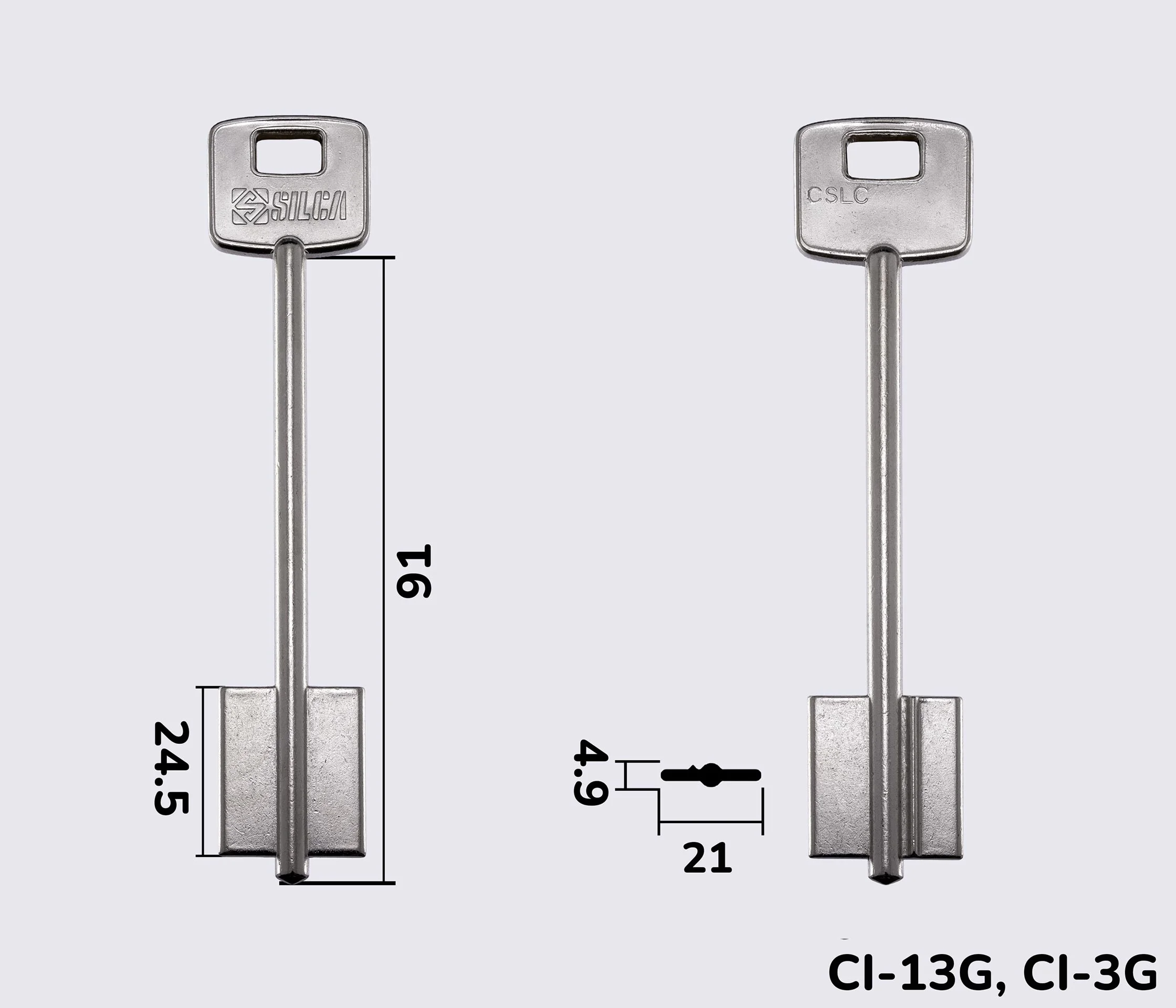 CSLC Silca заготовка ключа бородкова