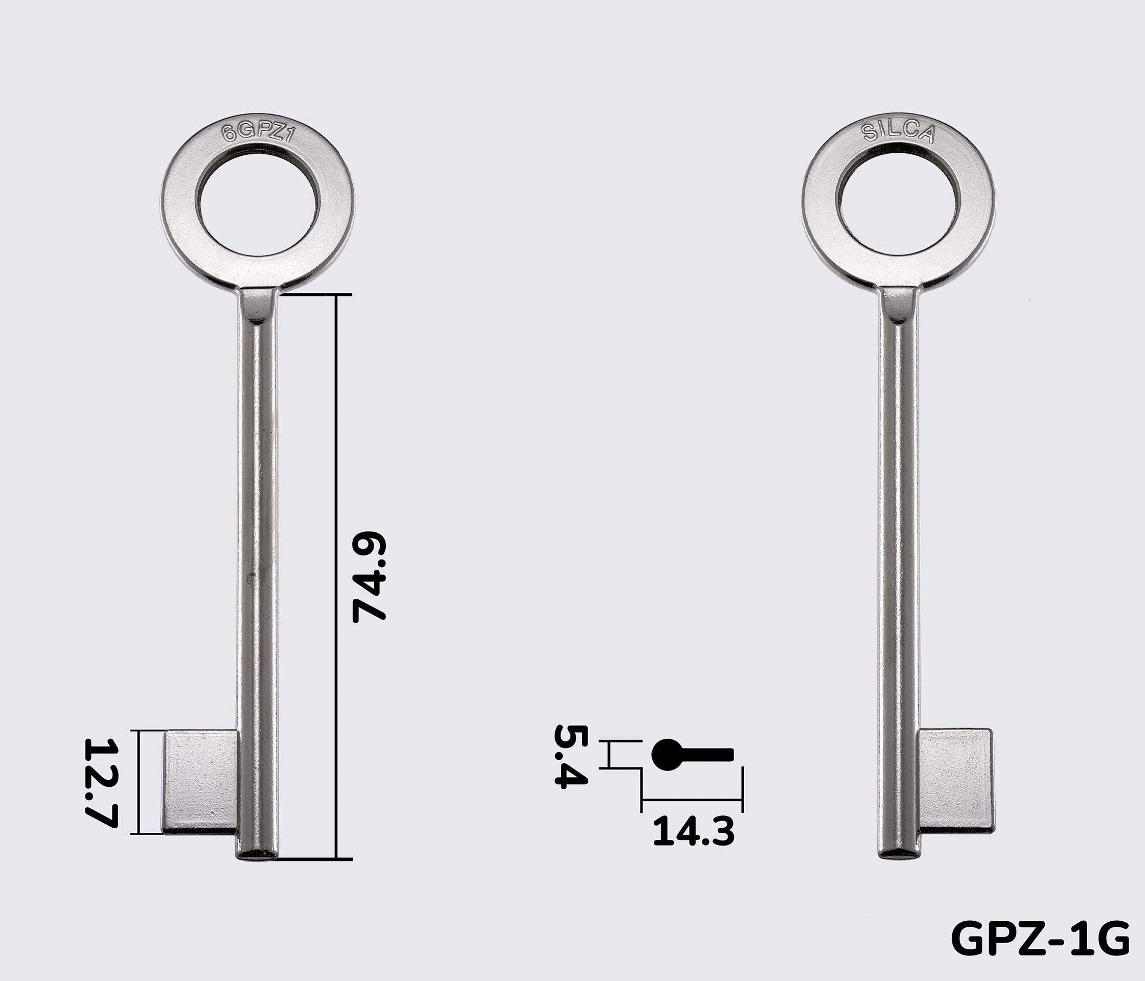 6GPZ1 Silca заготовка ключа бородкова