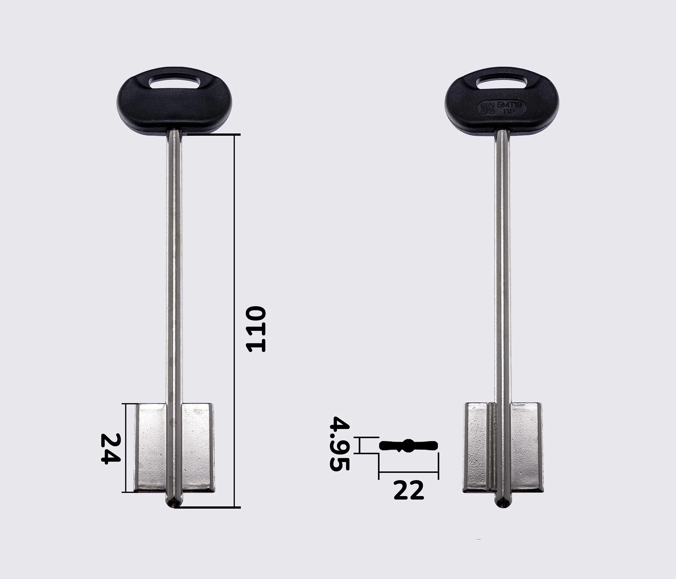 5MT19BP Silca заготовка ключа бородкова
