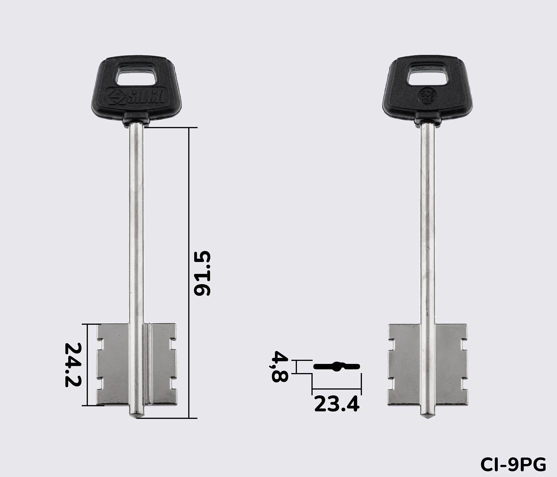 5CS12P Silca заготовка ключа бородкова