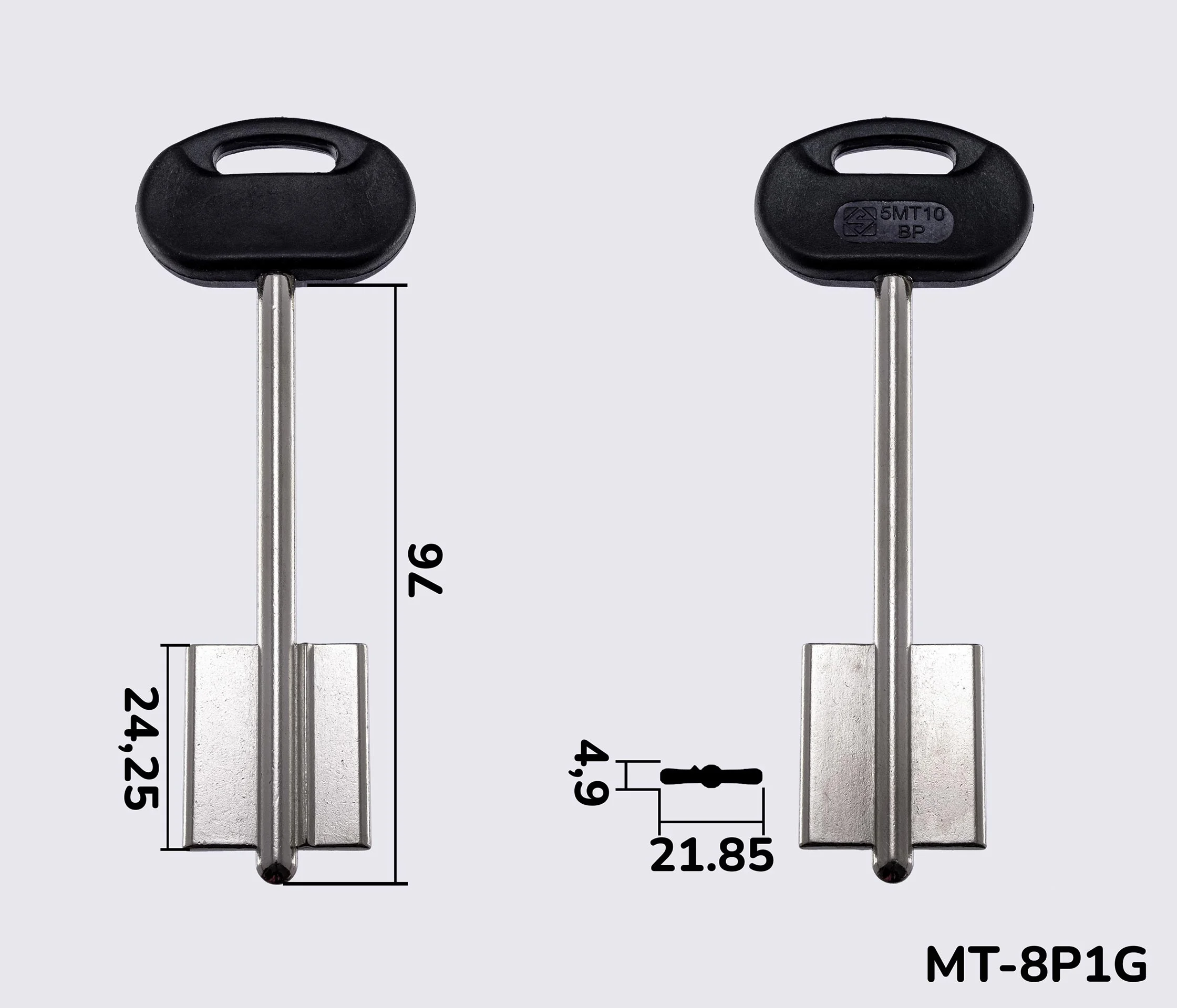 5MT10BP Silca заготовка ключа бородкова