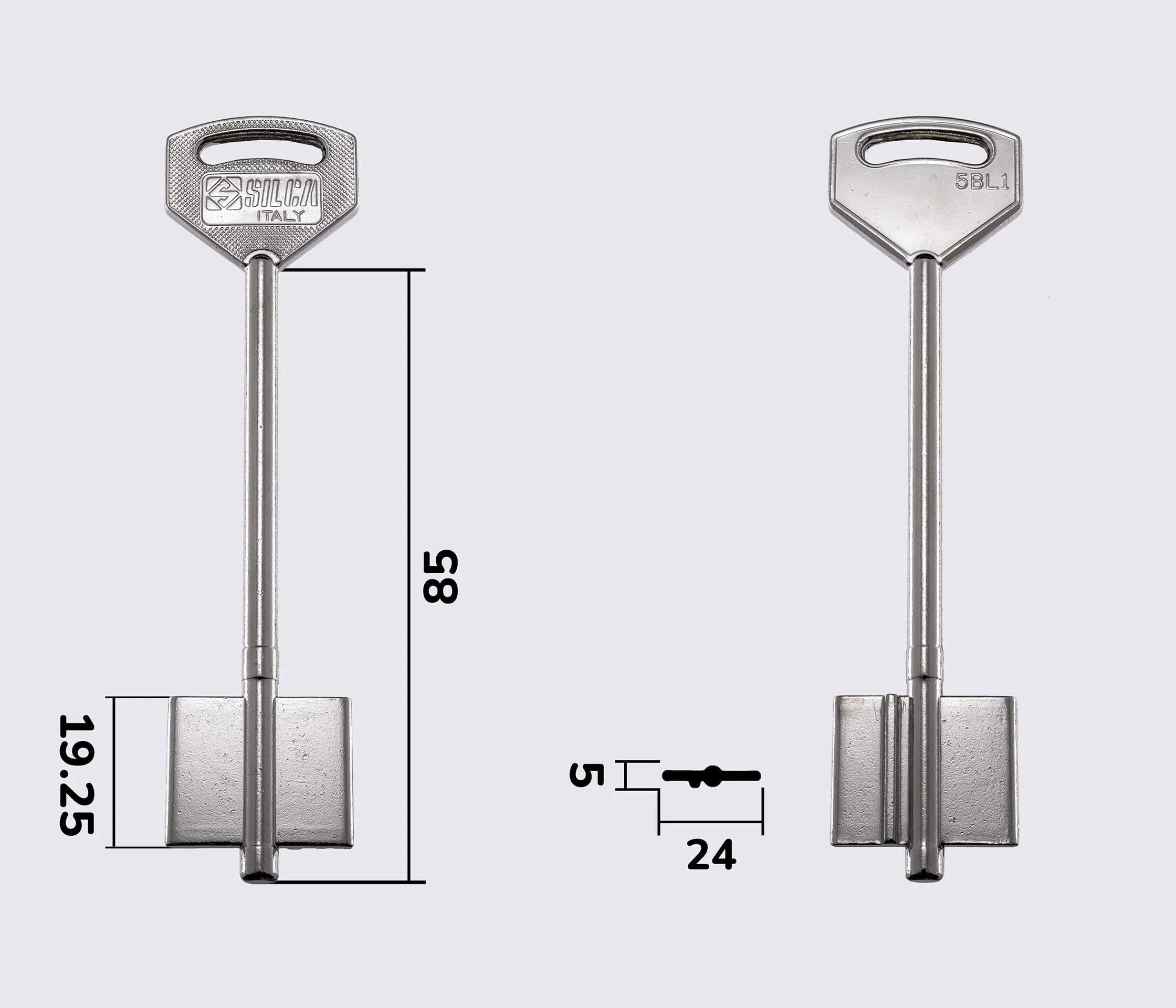 5BL1 Silca заготовка ключа бородкова