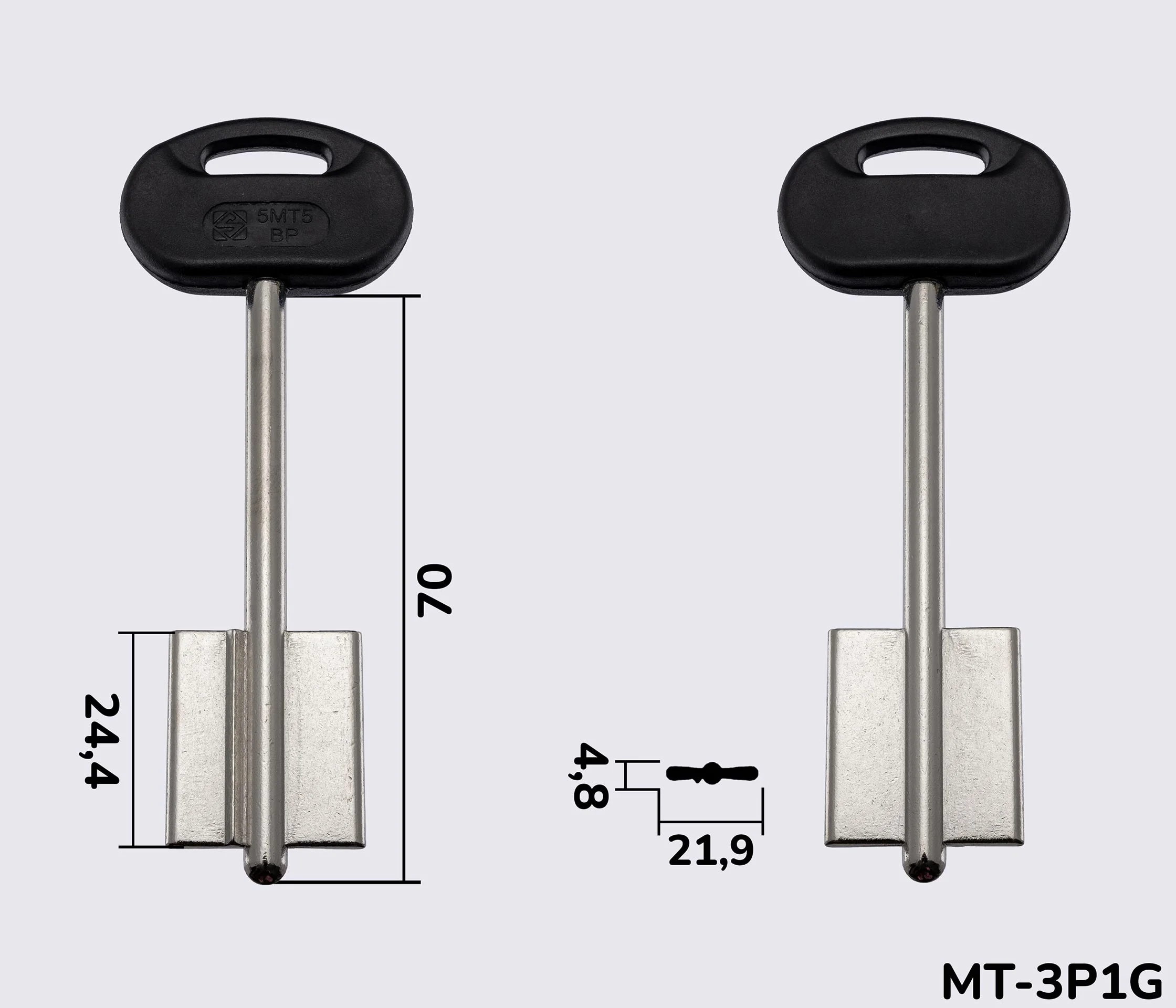 5MT5BP  Silca заготовка ключа бородкова
