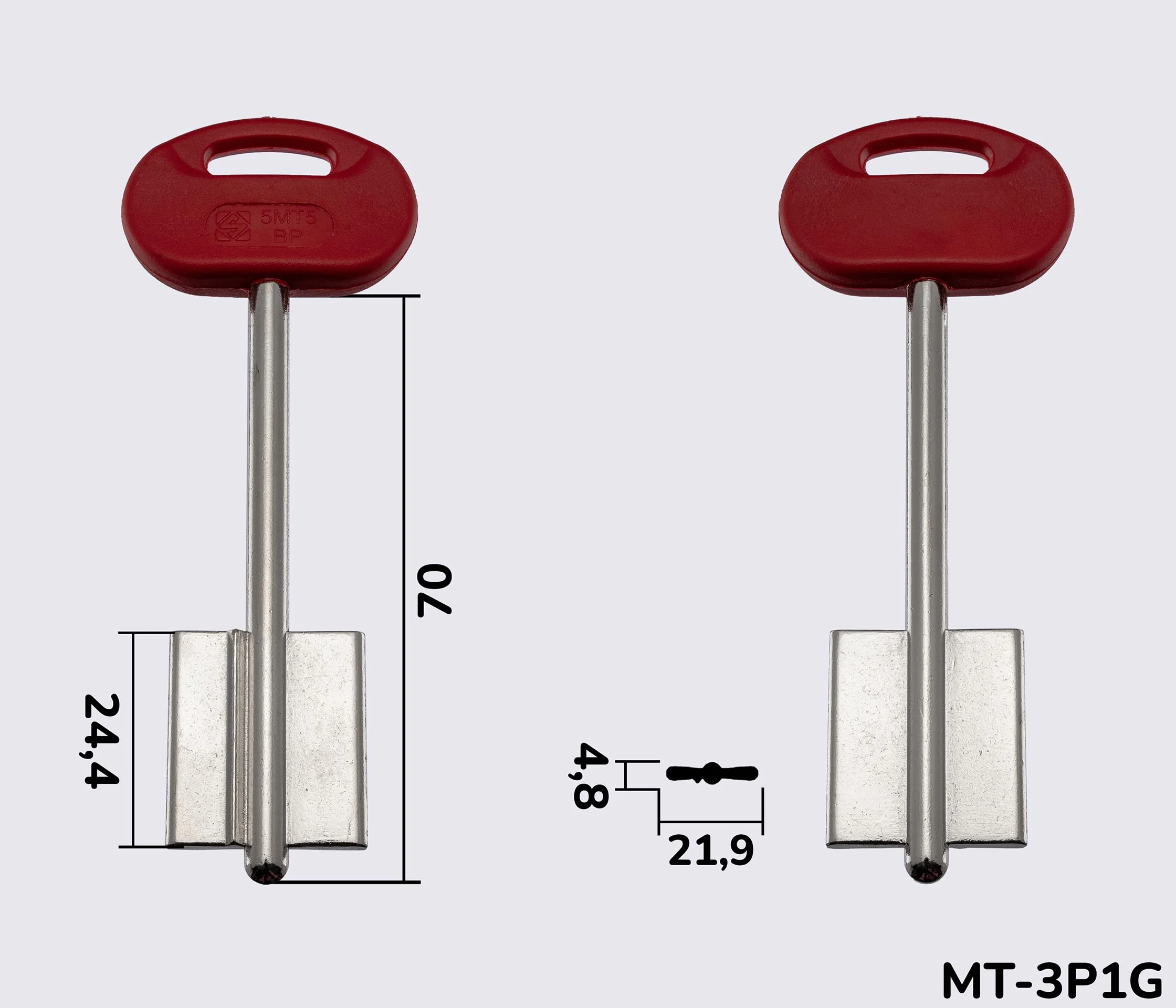 5MT5BP  Silca заготовка ключа бородкова
