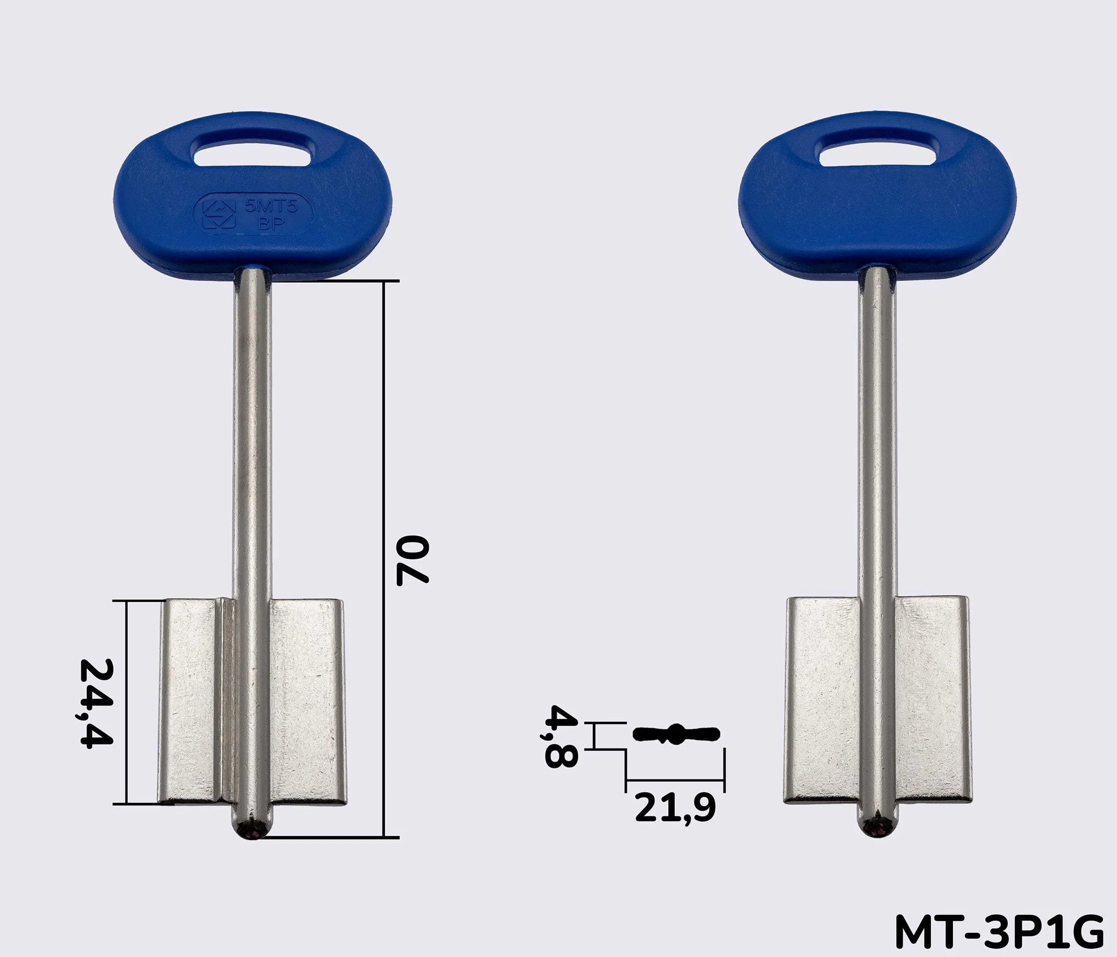5MT5BP  Silca заготовка ключа бородкова