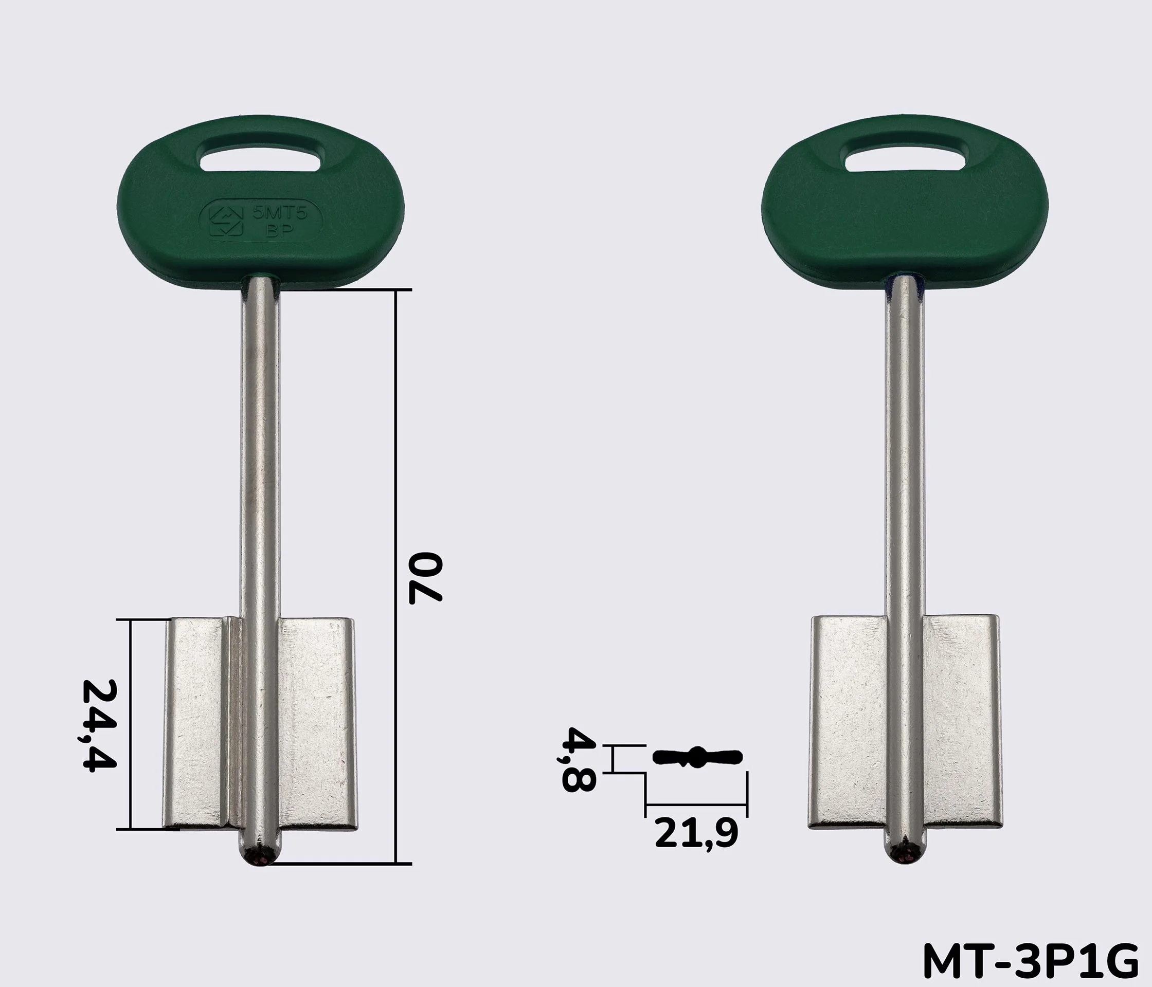 5MT5BP  Silca заготовка ключа бородкова