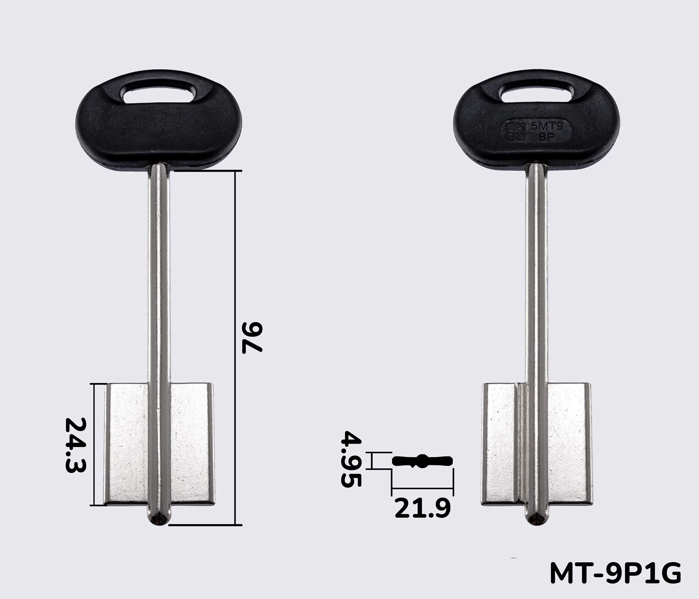 5MT9BP Silca заготовка ключа бородкова