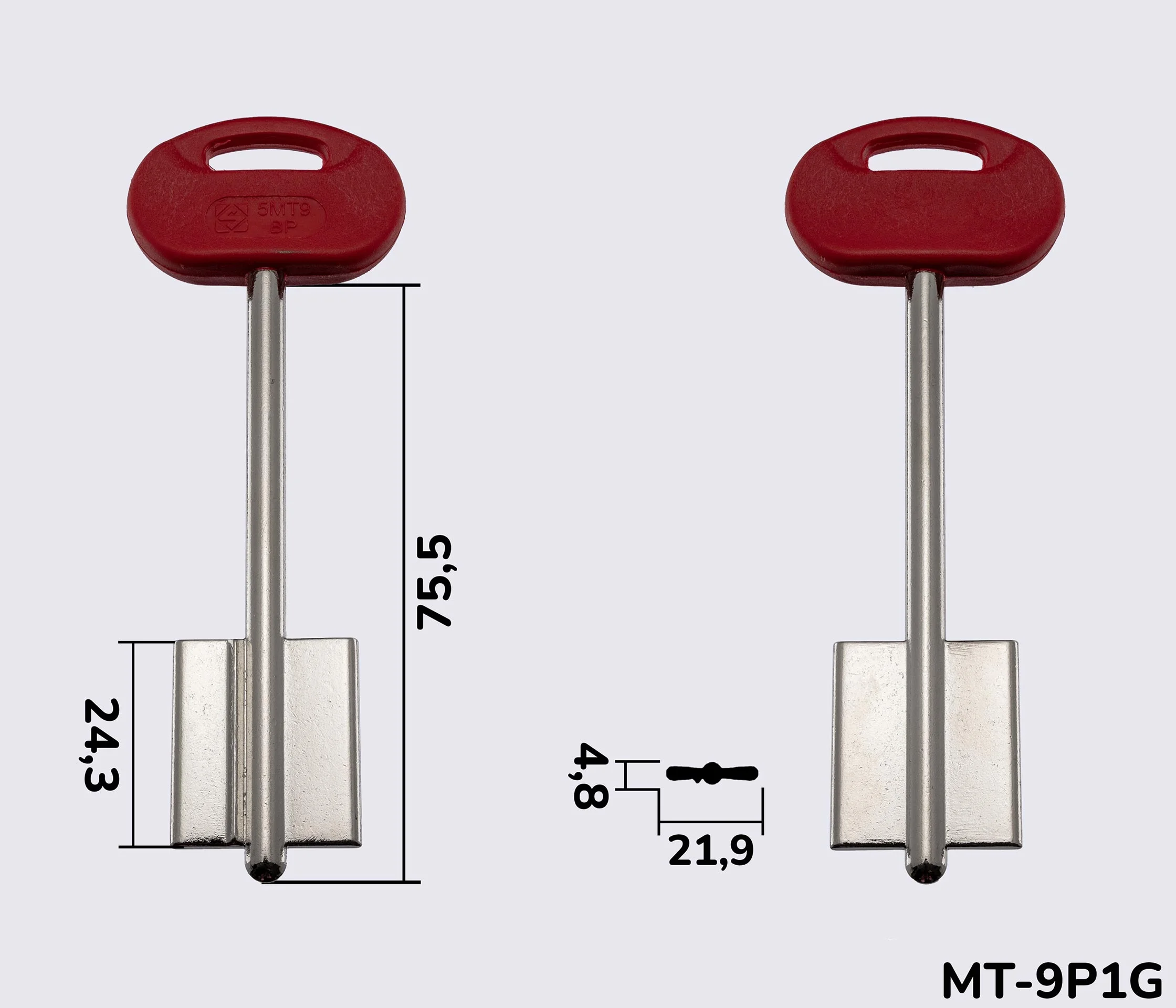 5MT9BP Silca заготовка ключа бородкова
