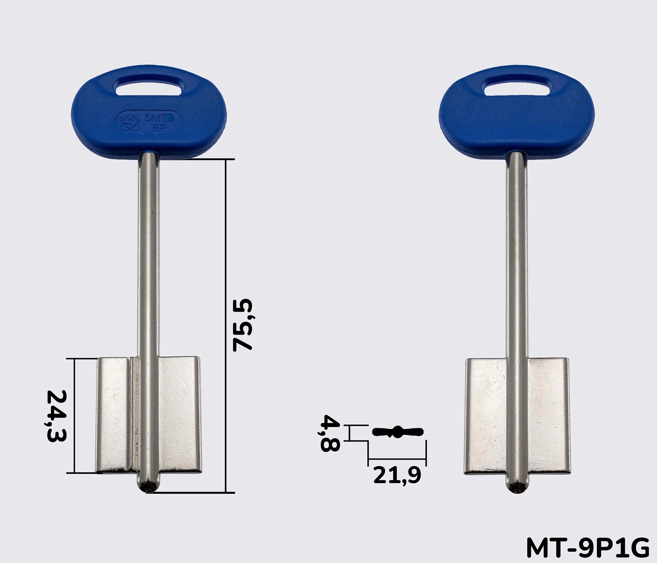 5MT9BP Silca заготовка ключа бородкова