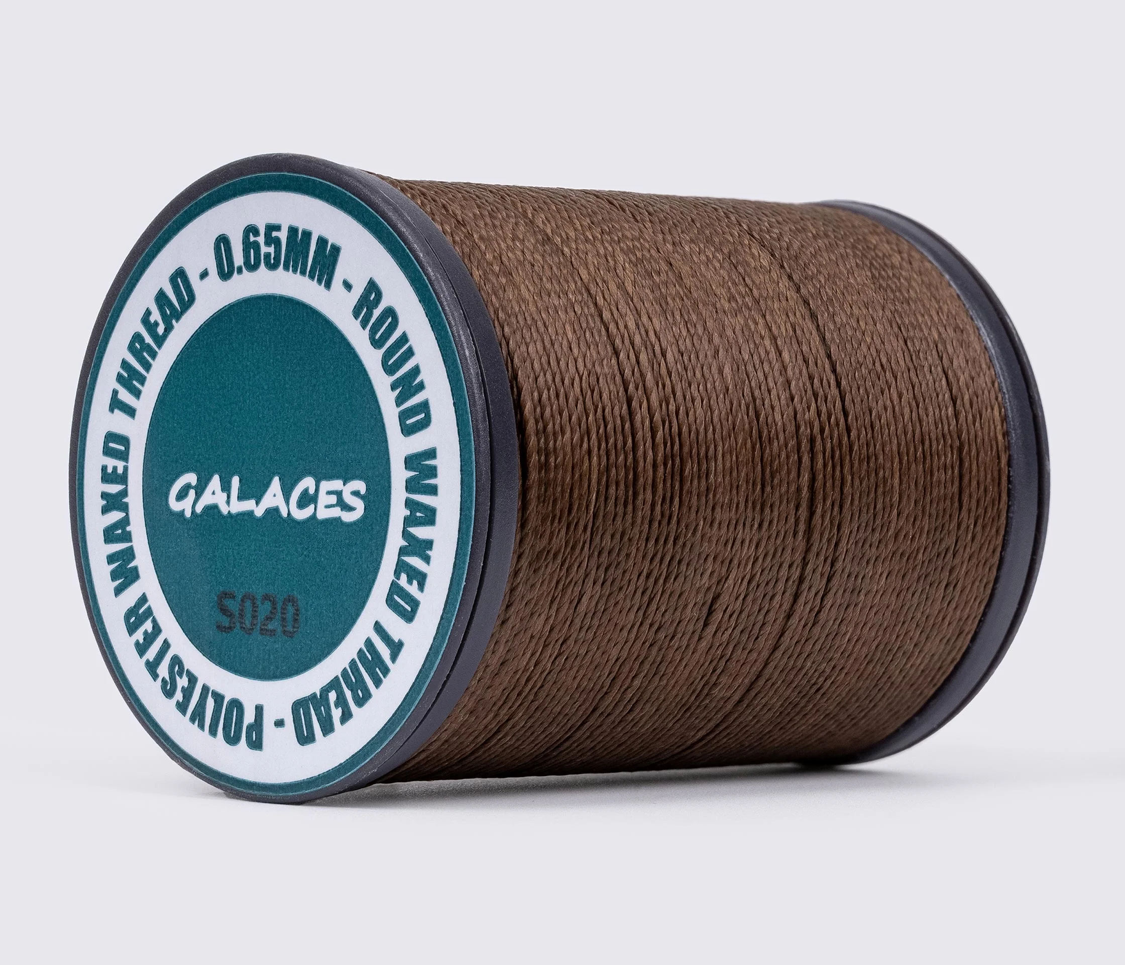 Galaces 0.65мм круглая вощёная нить по коже 110м.