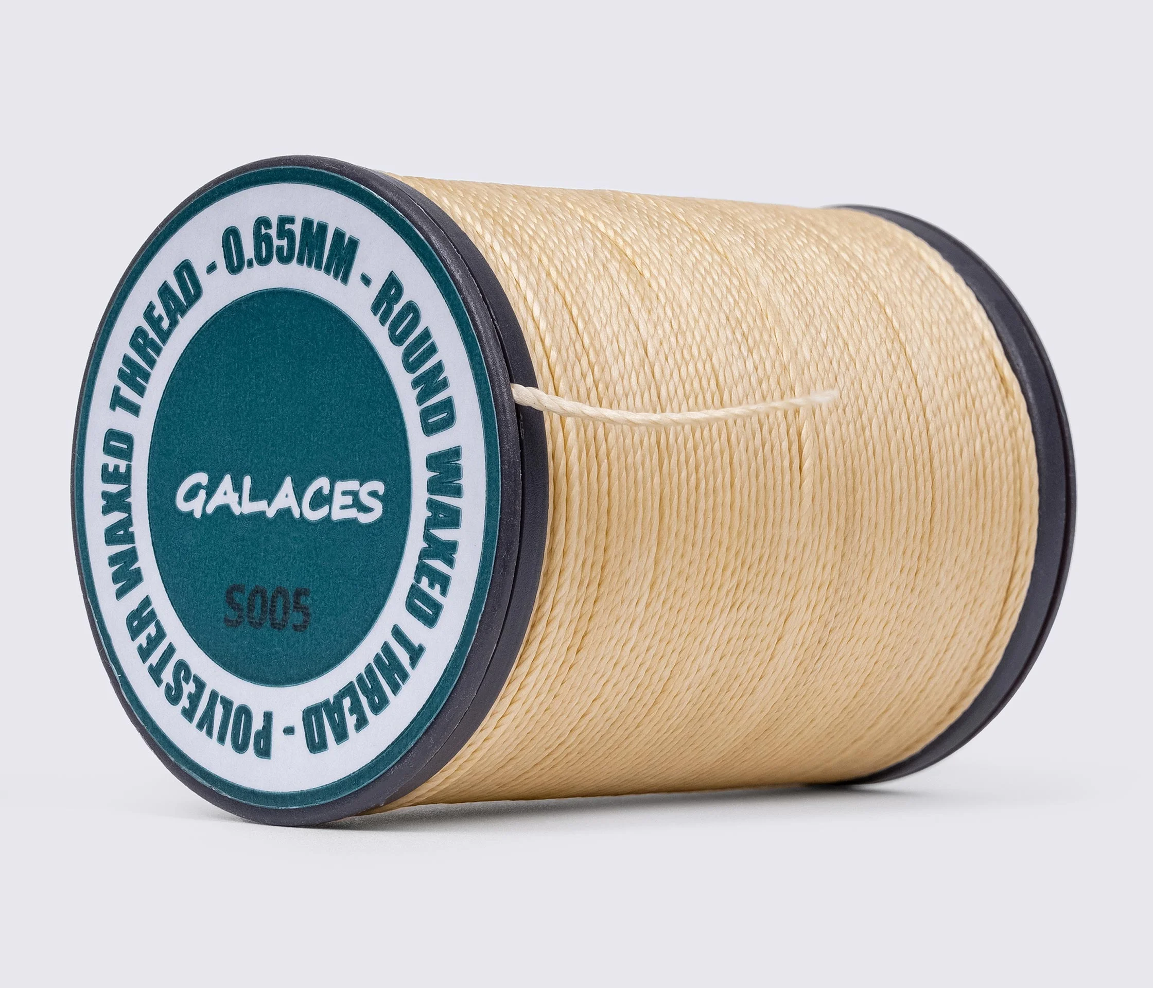 Galaces 0.65мм круглая вощёная нить по коже 110м.