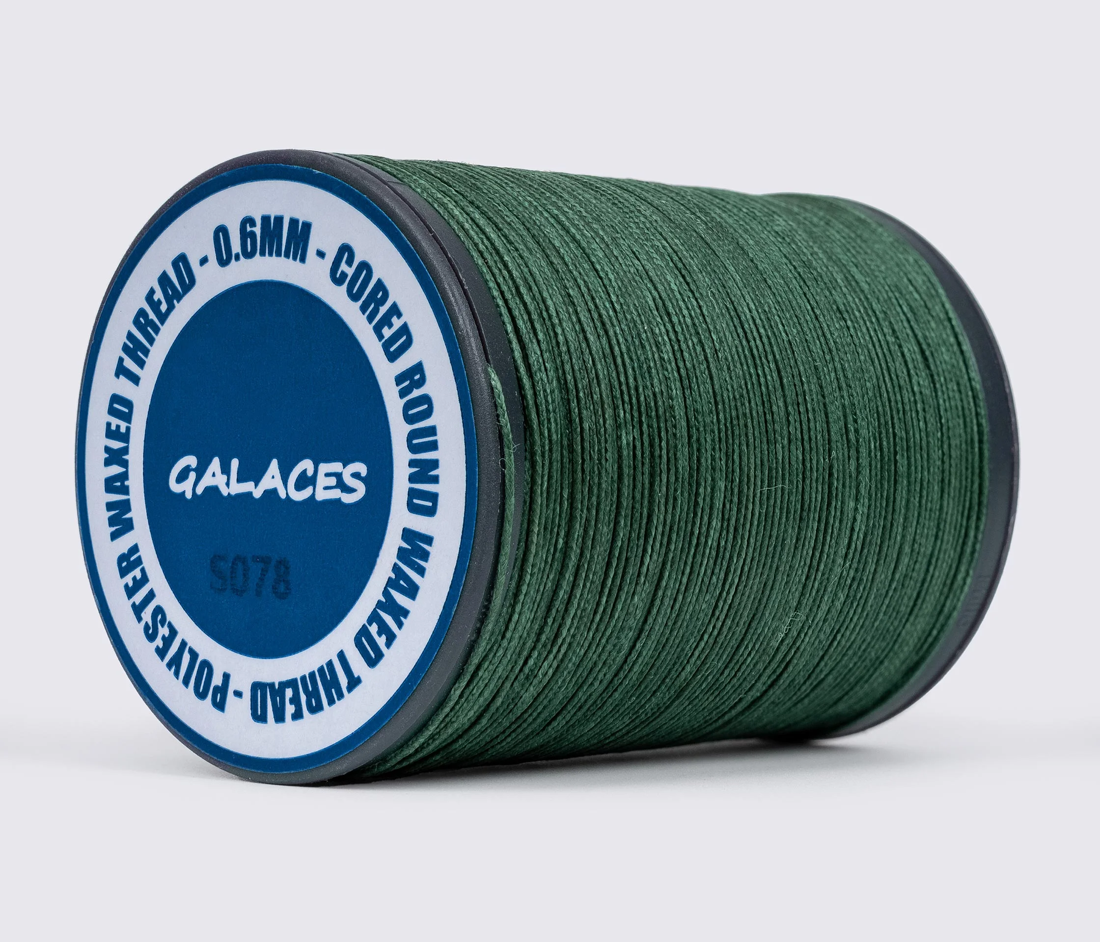 Galaces 0.60 мм нитка кругла плетена з 8 ниток вощенна по шкірі 110м.