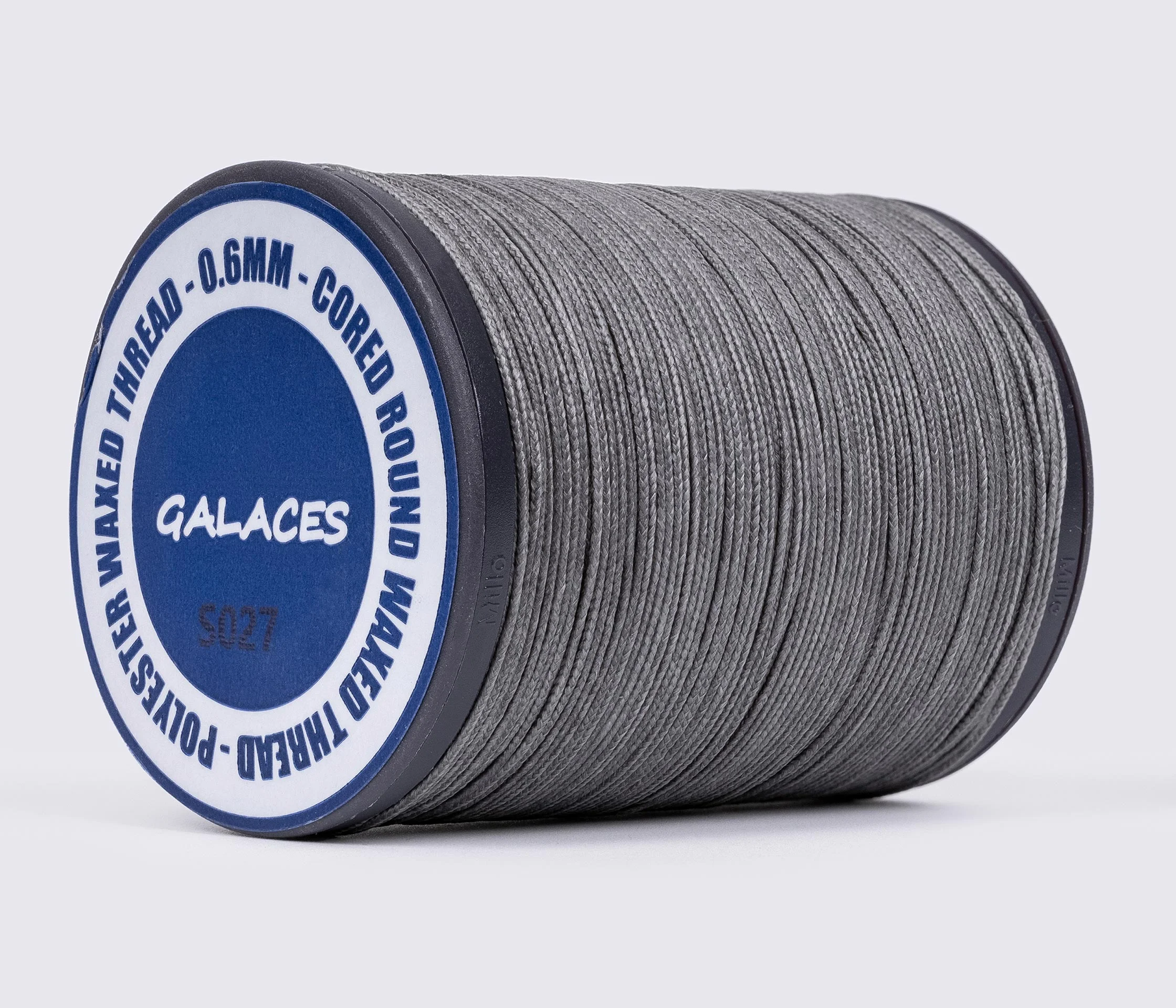 Galaces 0.60 мм нитка кругла плетена з 8 ниток вощенна по шкірі 110м.