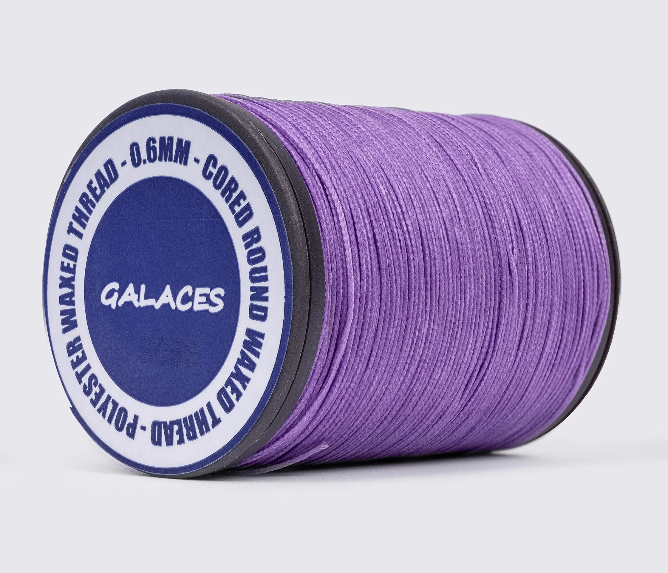 Galaces 0.60 мм нитка кругла плетена з 8 ниток вощенна по шкірі 110м.