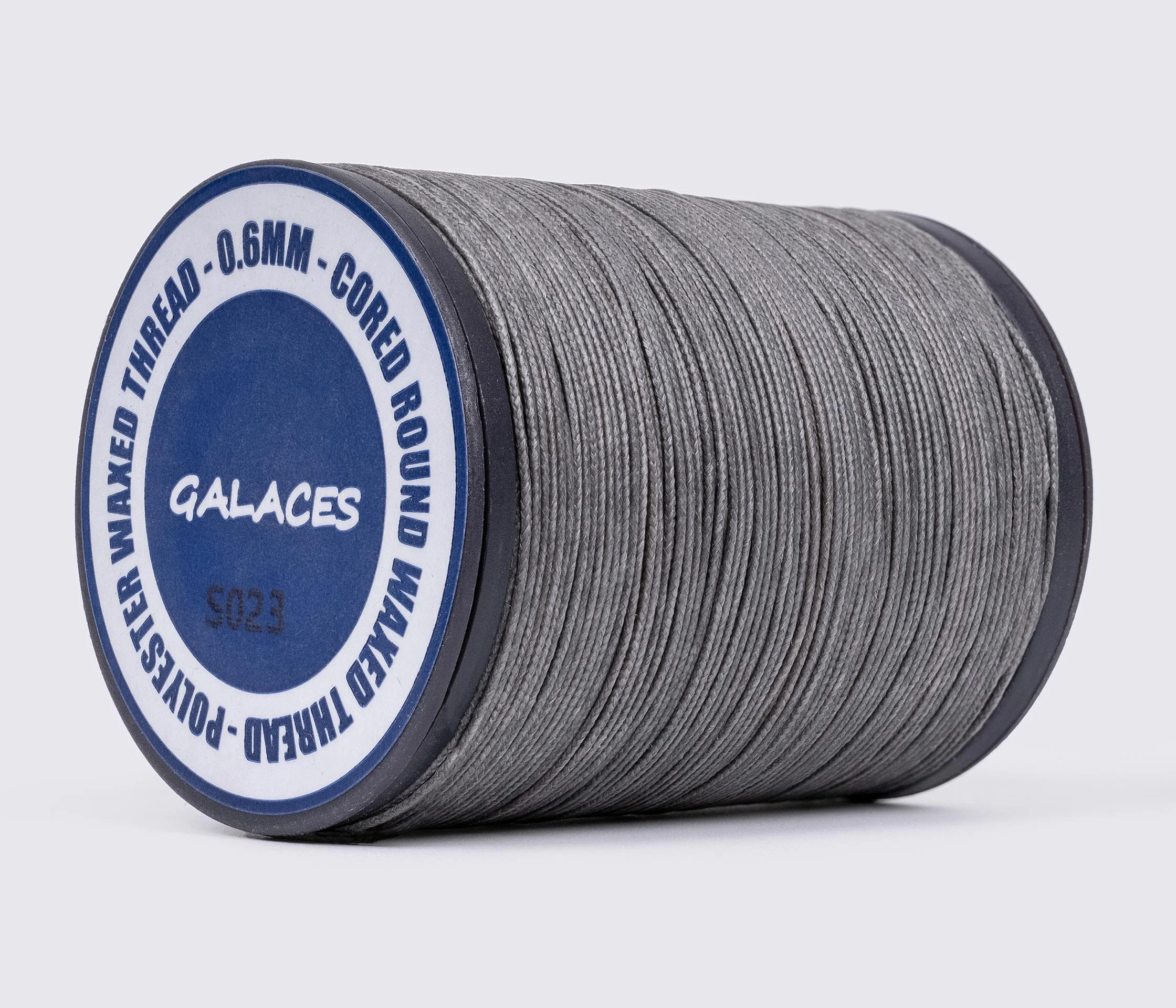 Galaces 0.60 мм нитка кругла плетена з 8 ниток вощенна по шкірі 110м.