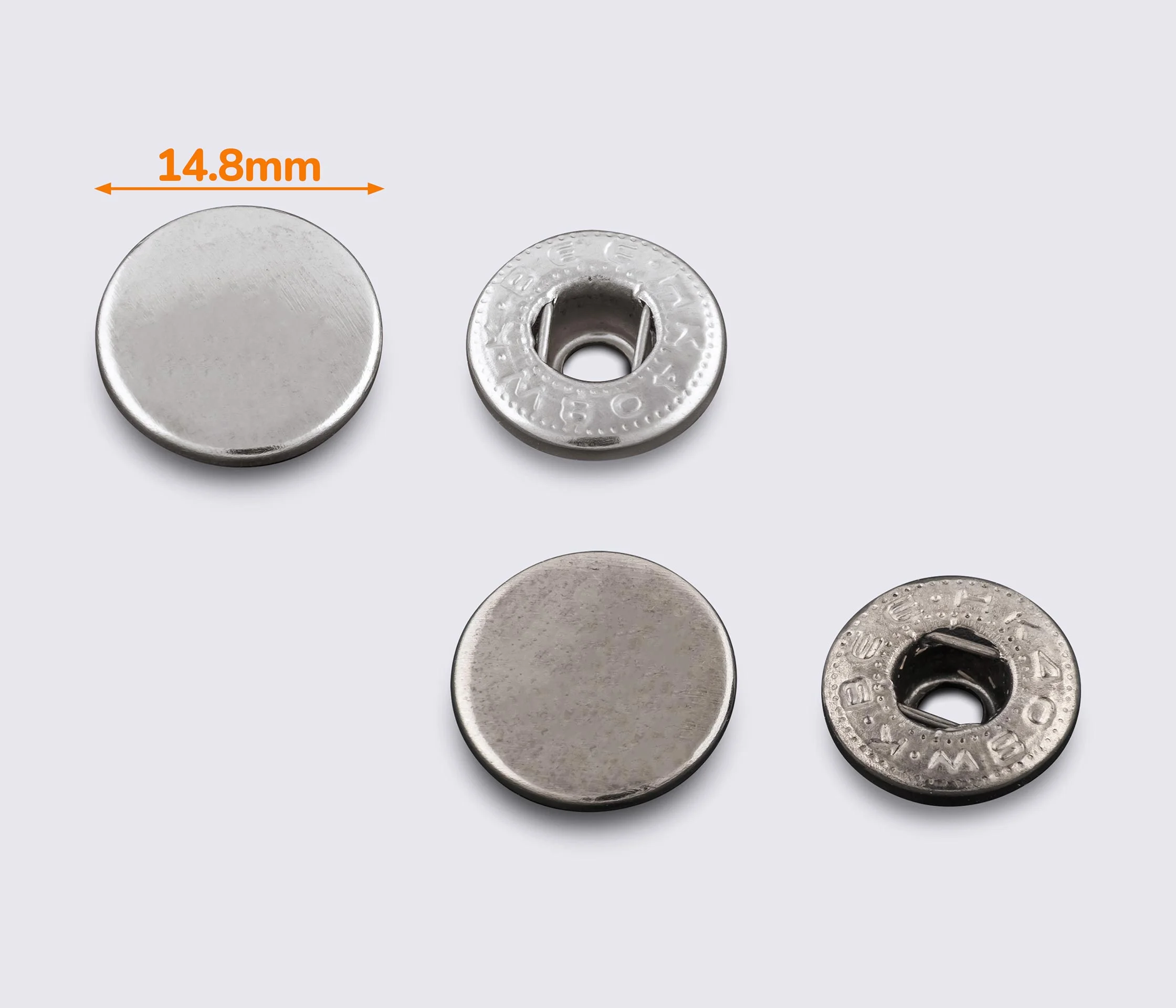 Кнопки металеві №14.8мм-831 (1000 шт / уп.)