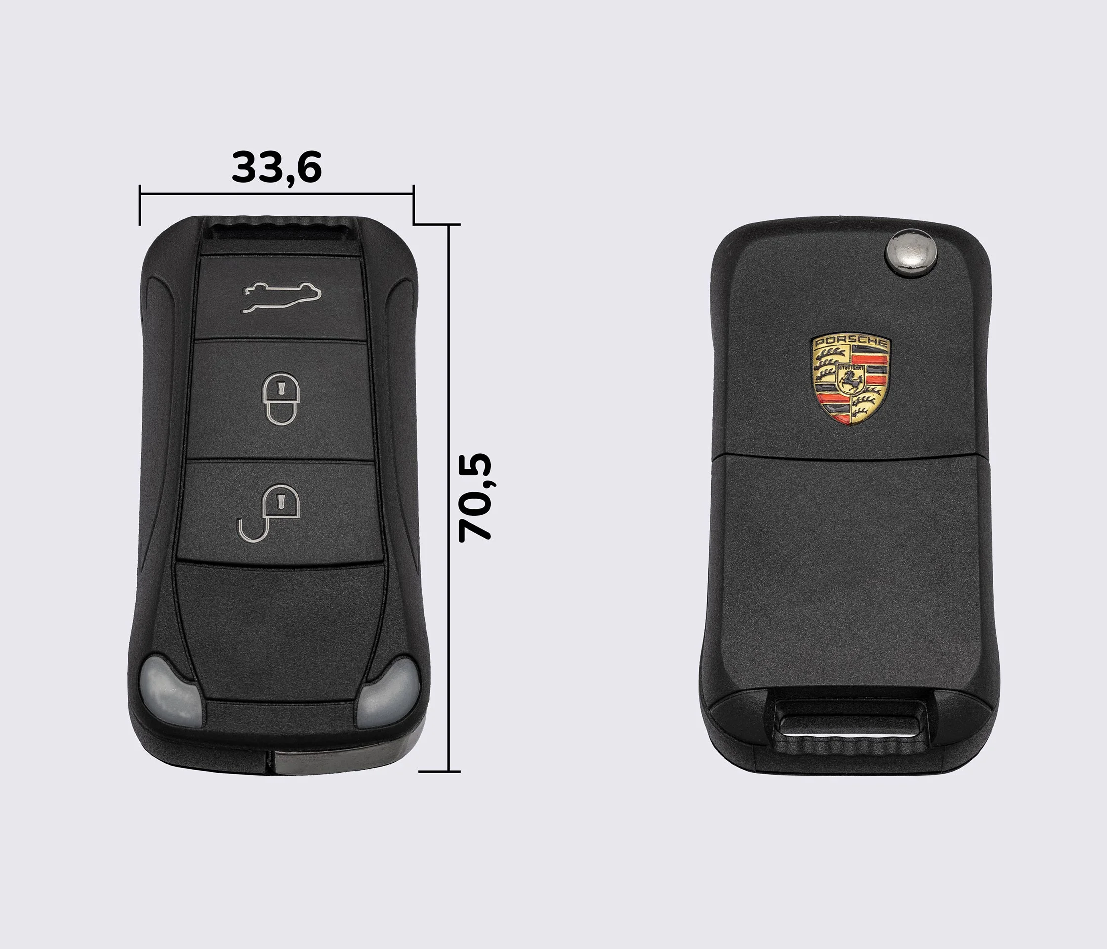 Porsche, art.292 заготовка викидного ключа (корпус)