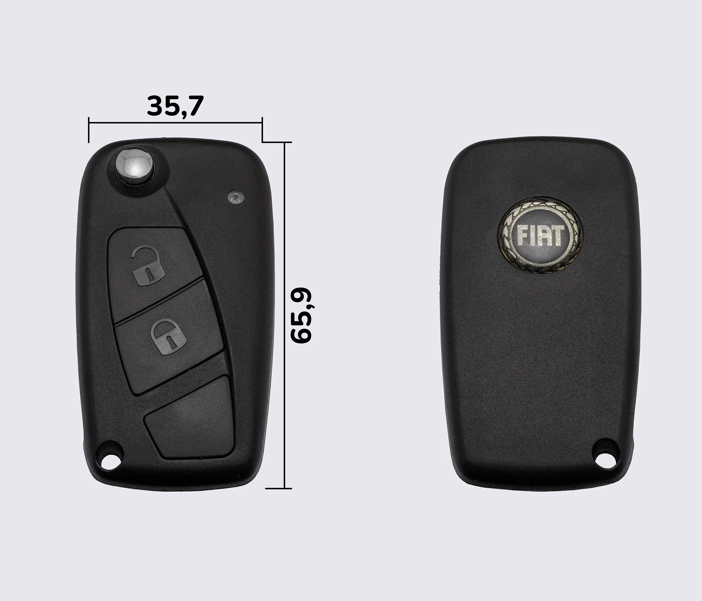 FIAT 2 кнопки заготовка викидного ключа (корпус)
