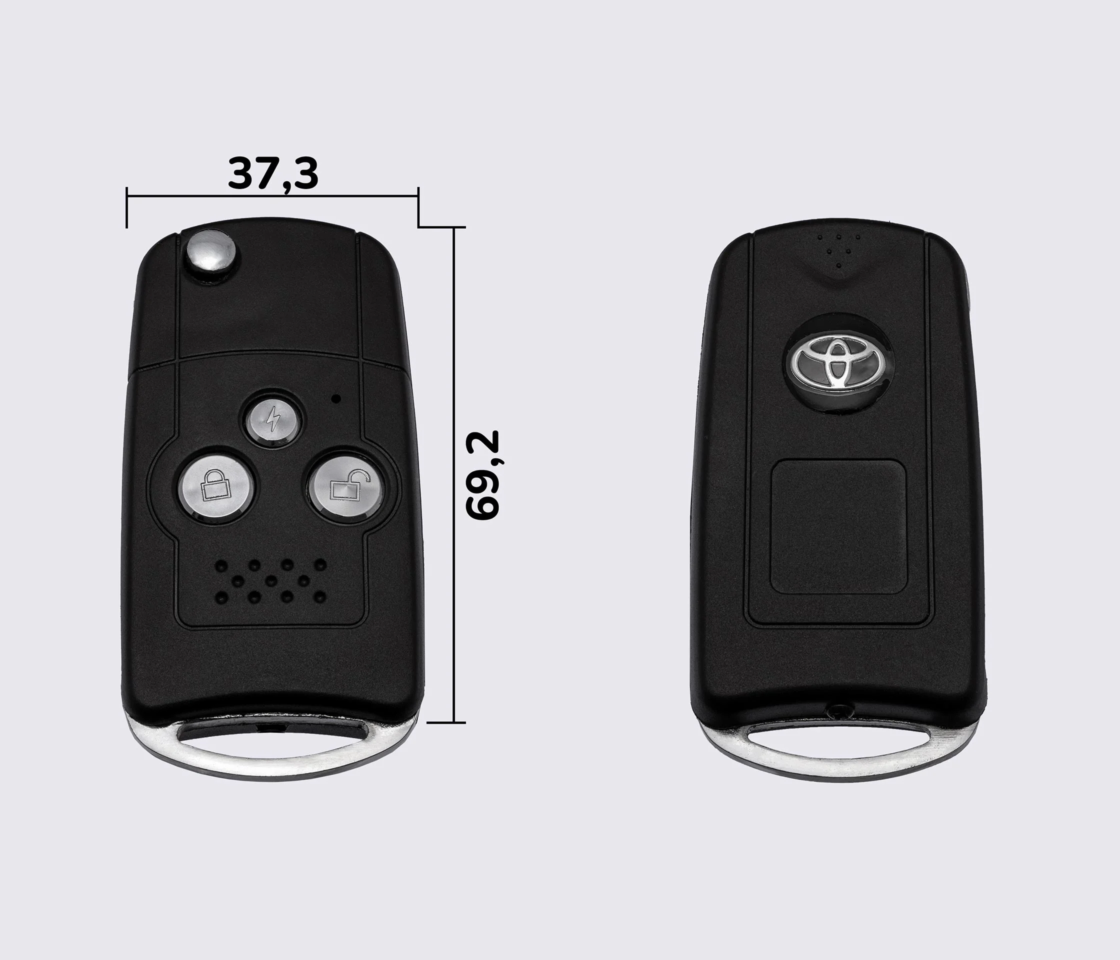 TOYOTA CAMRY 07 на 3 кнопки заготовка викидного ключа (корпус)