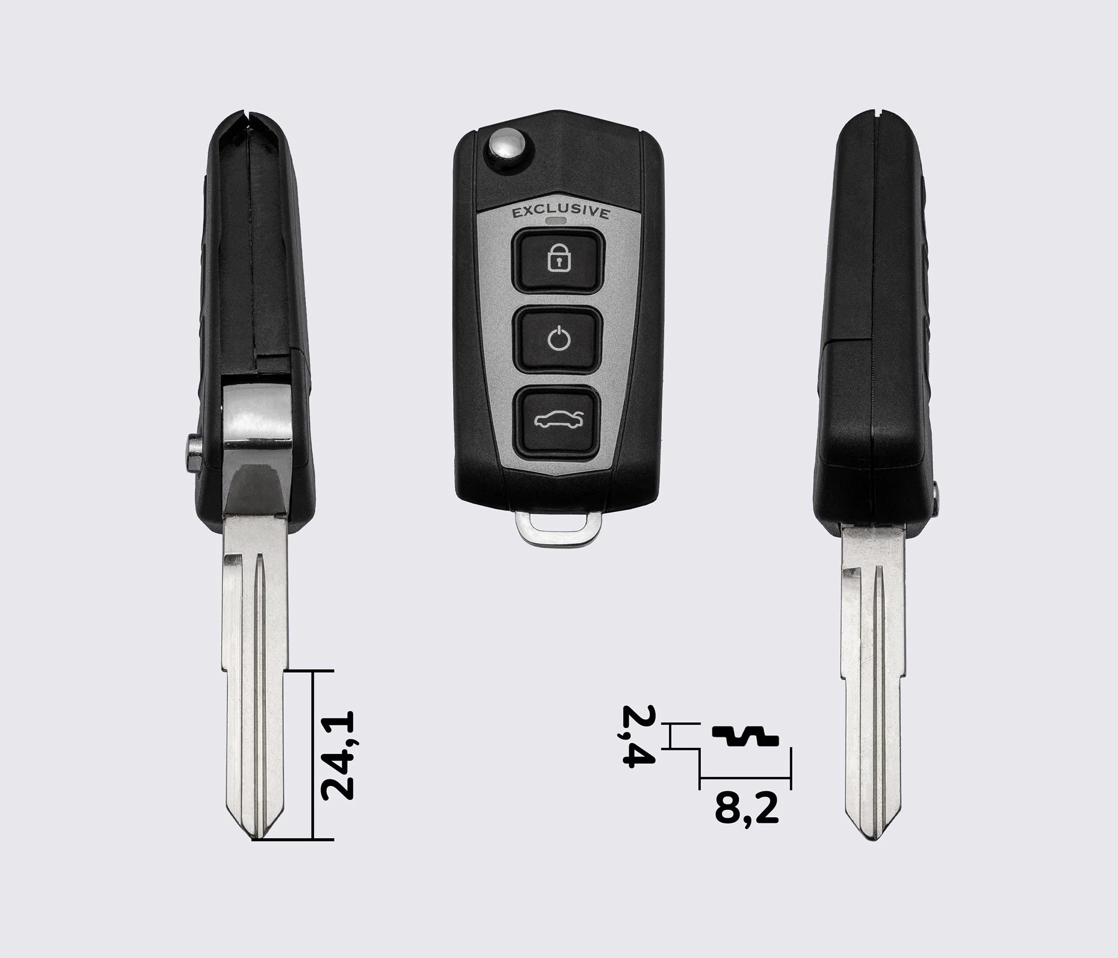 KIA SORENTO викидний ключ 3 кнопки (корпус) заготовка ключа