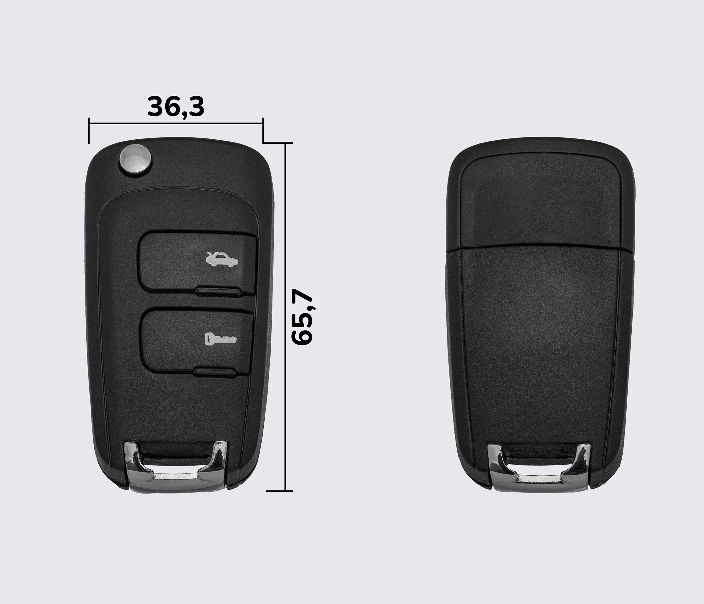 Заготовка CHEVROLET ORIGINAL викидний ключ 2 кнопки (корпус)