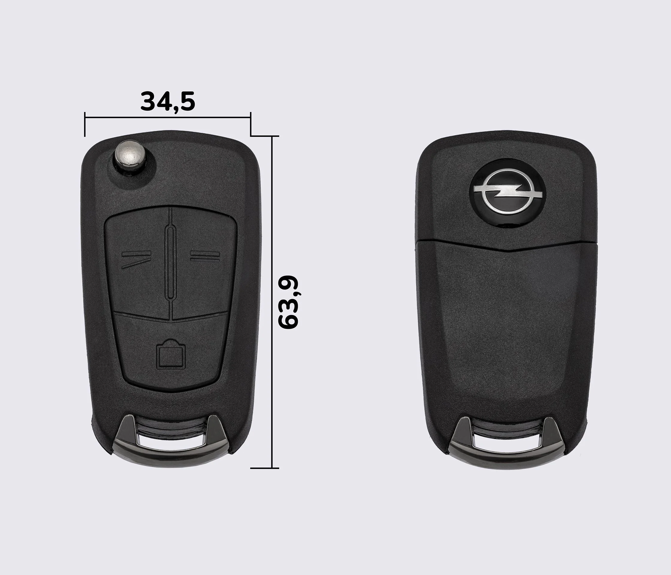OPEL Astra, Omega, Vectra 3 кнопки заготовка викидного ключа (корпус)