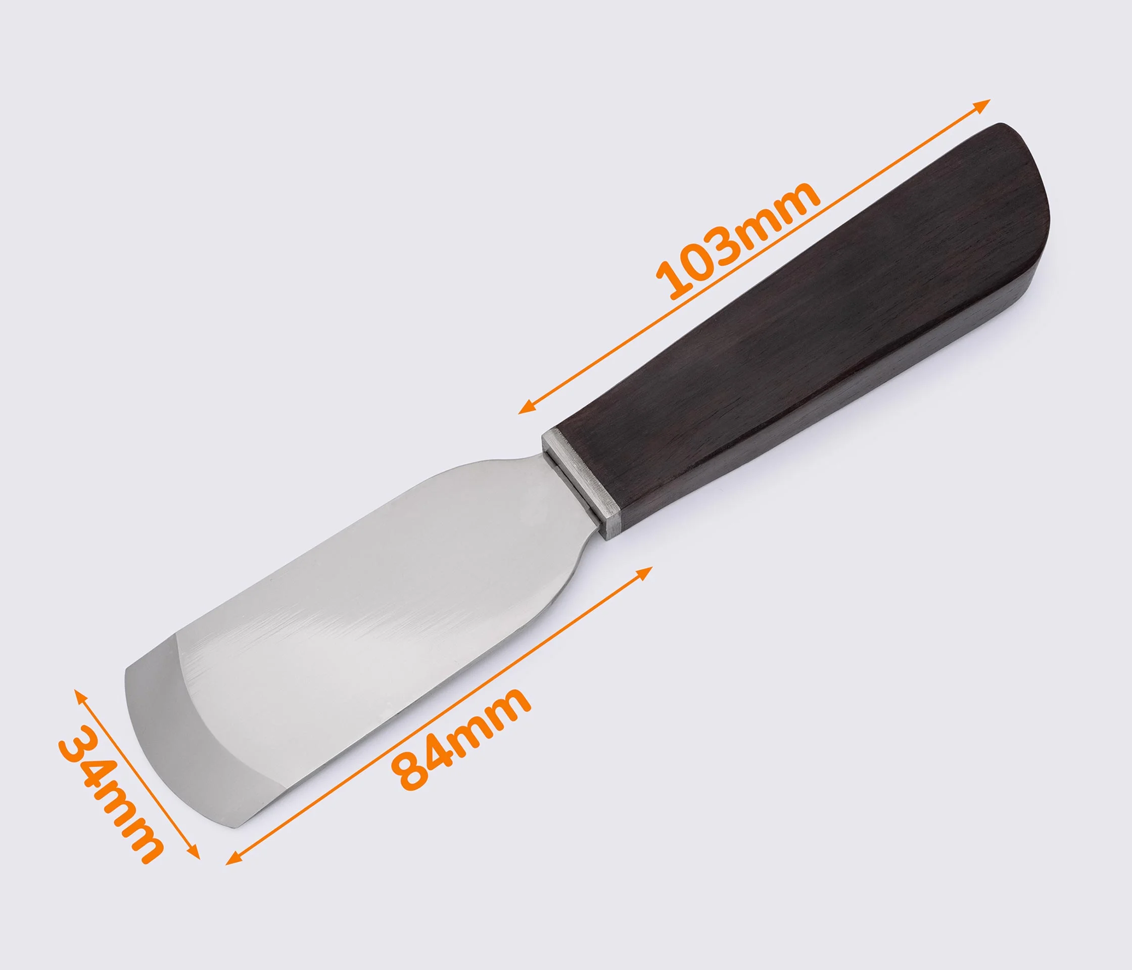 Нож для брусовки кожи с ровным лезвием (34-0079)