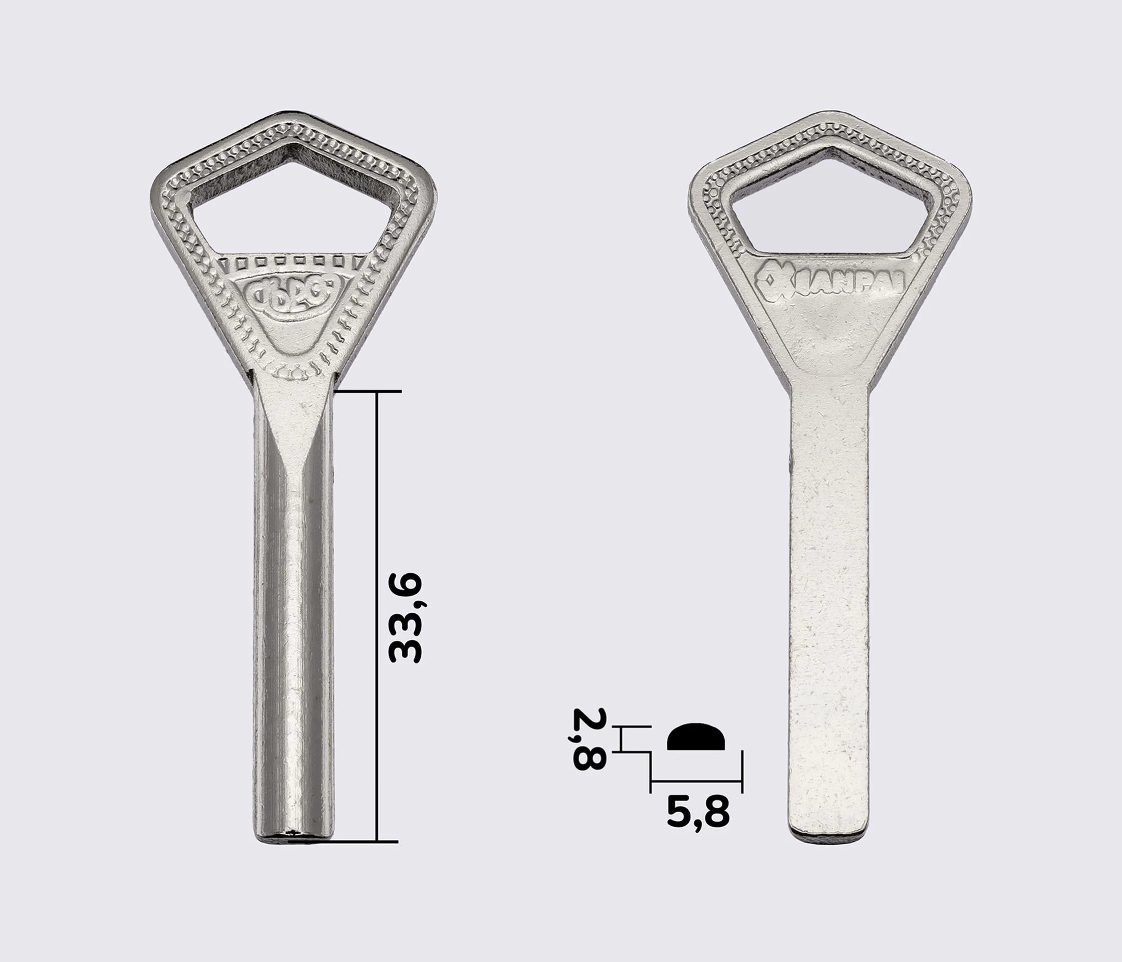 ABLOY металл (заготовка аблой, заготовка ключей 702)