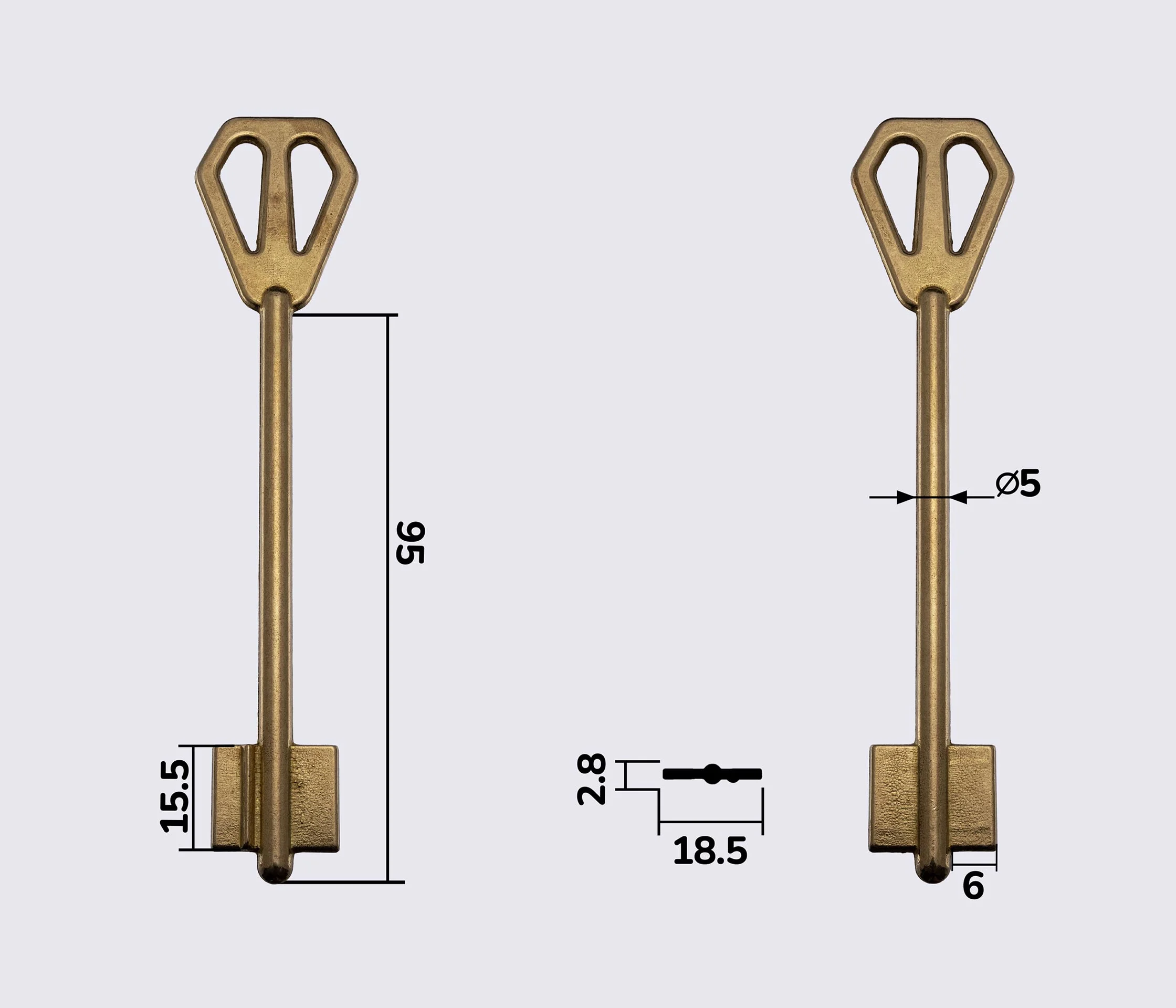 Заготовка ключа М-Лок-3 (Конаково)