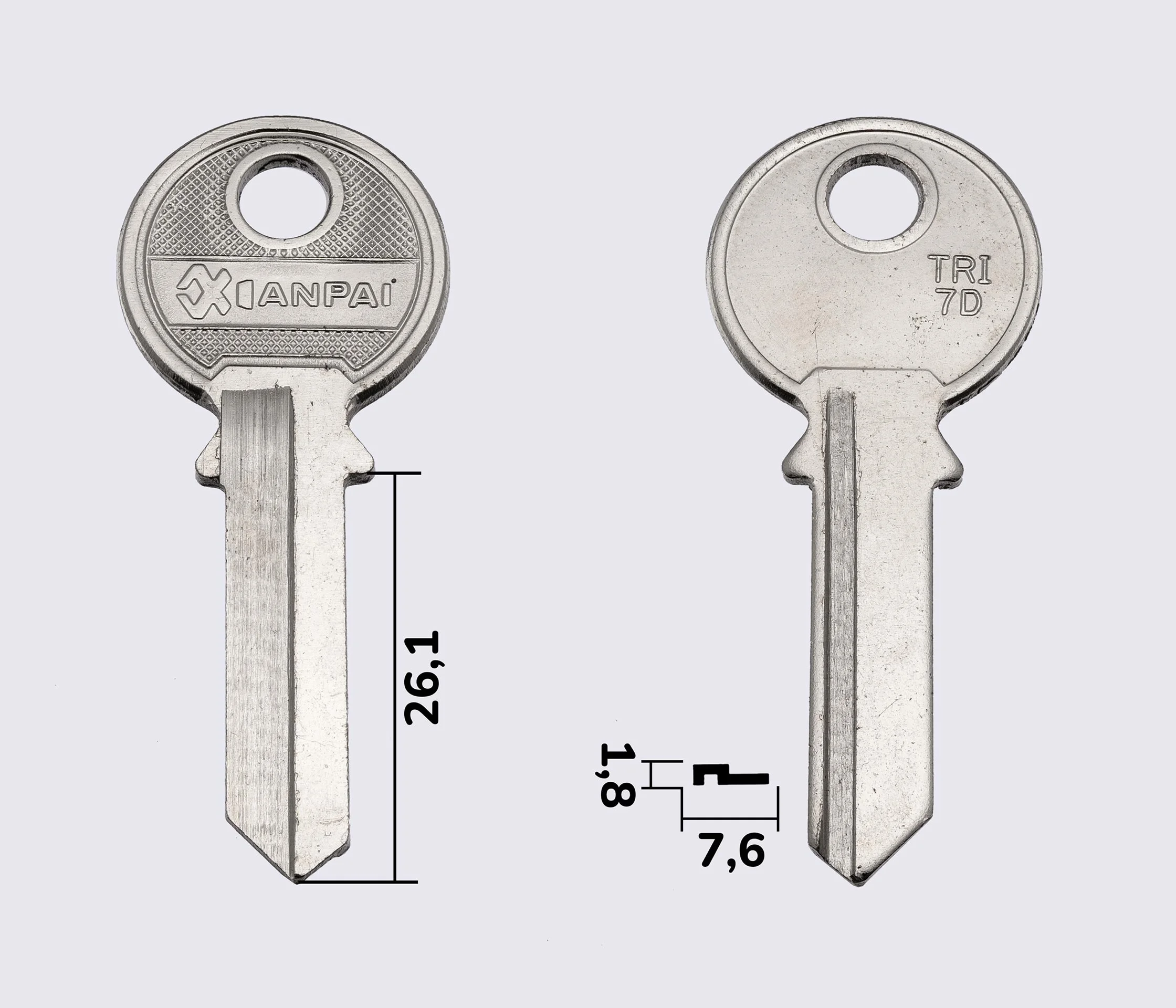 TRI-7D (SMT) Заготовка ключей