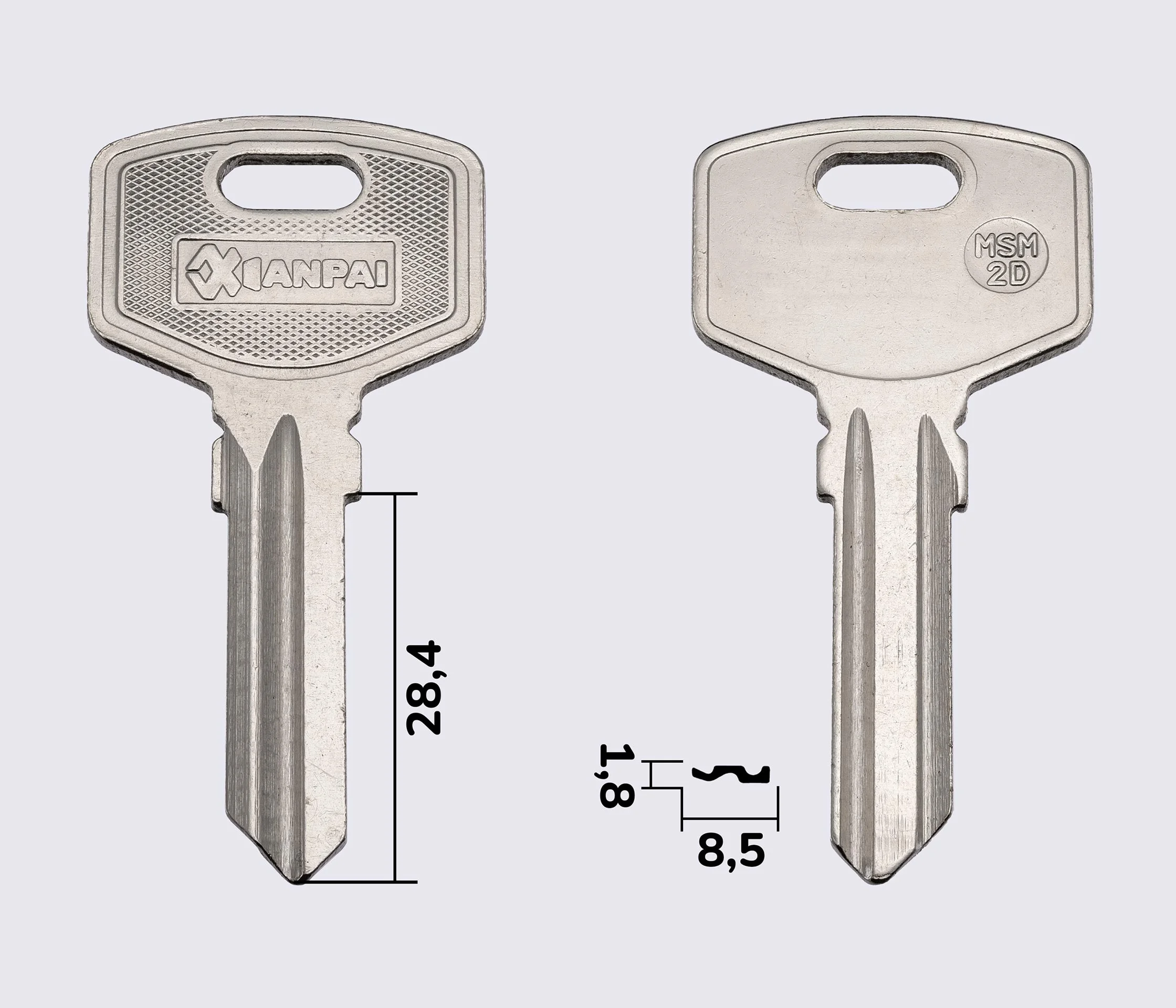 Заготовка ключів MSM-2D (Xianpai)