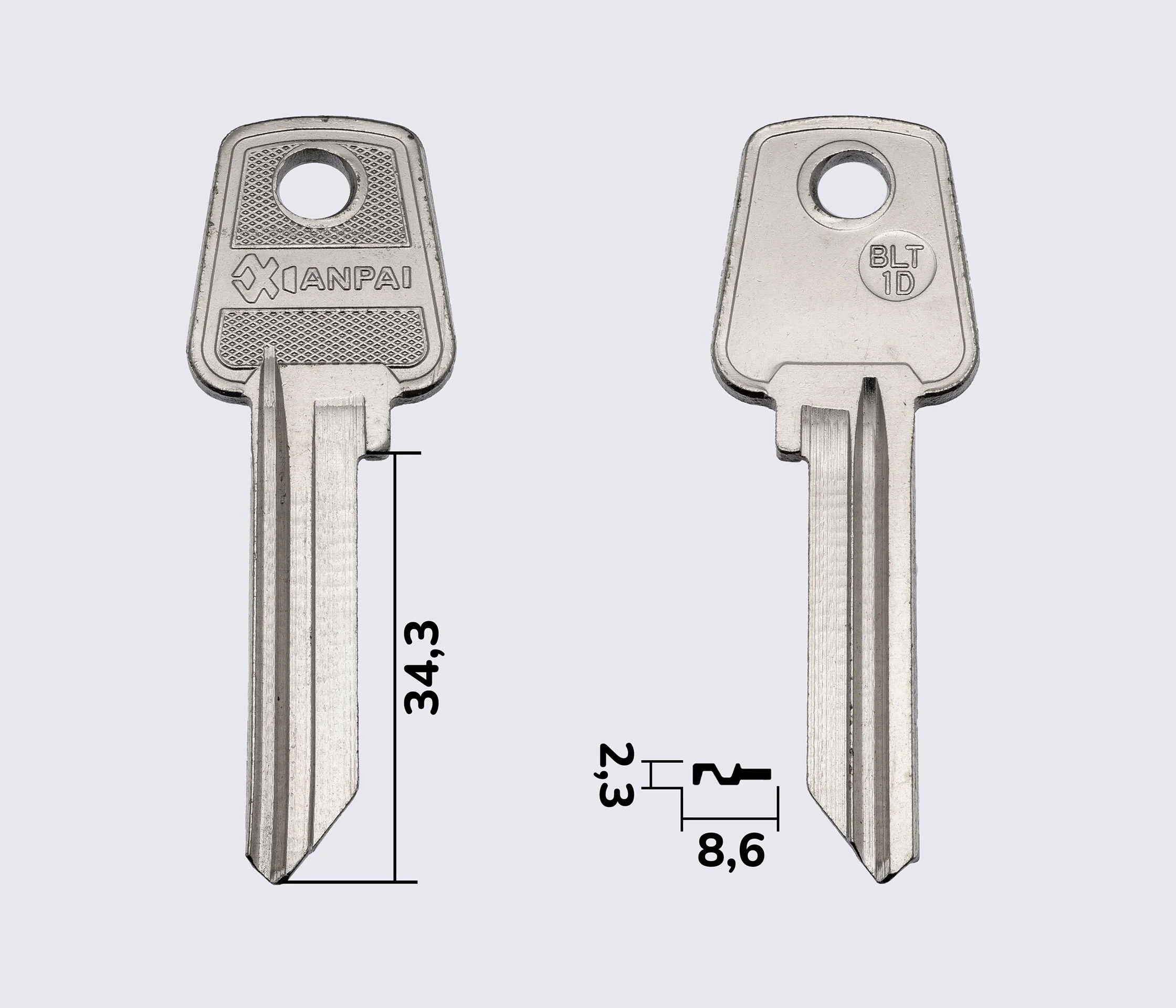 Заготовка ключів BLT-1D (Xianpai)