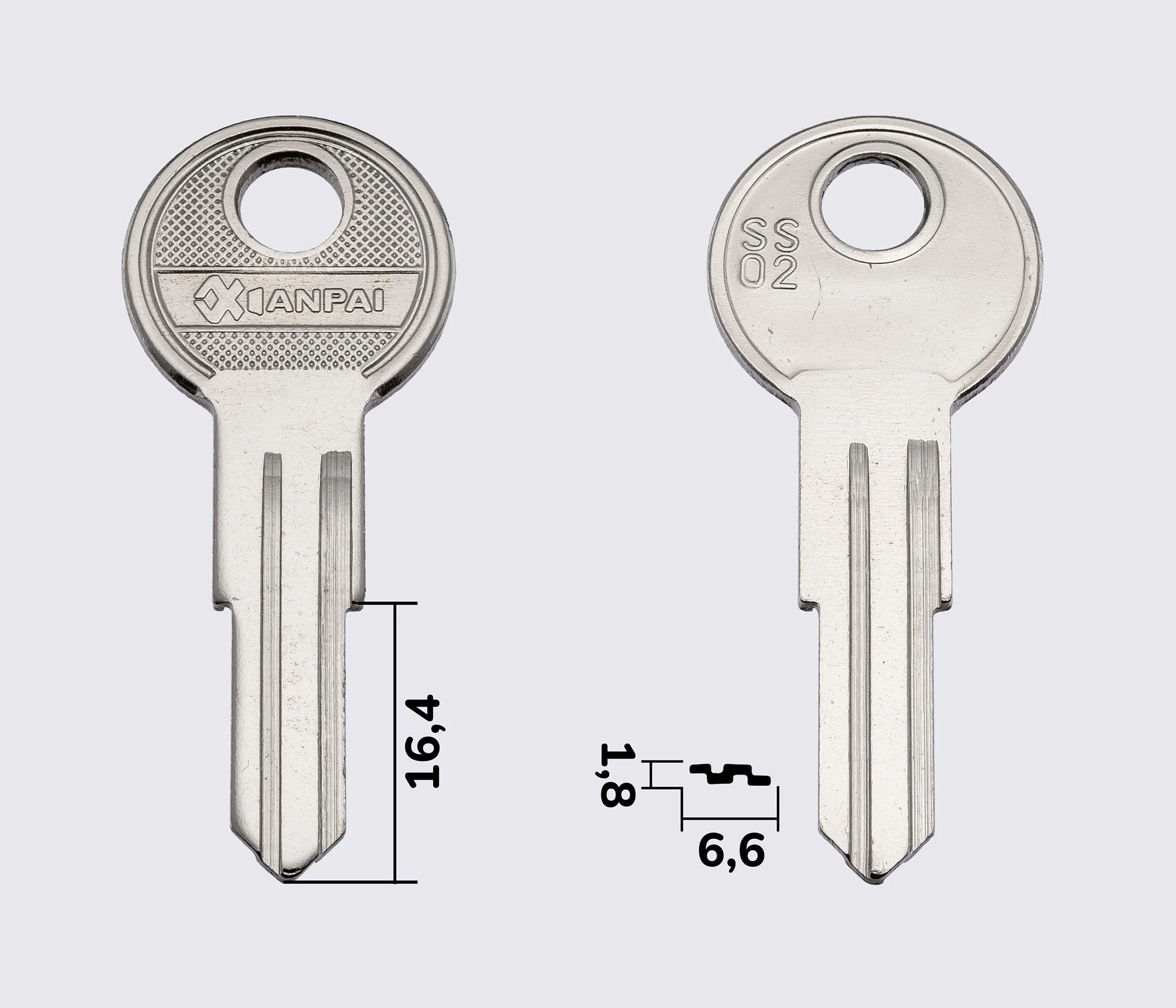 Заготовка ключа SSO-2 (Xianpai)