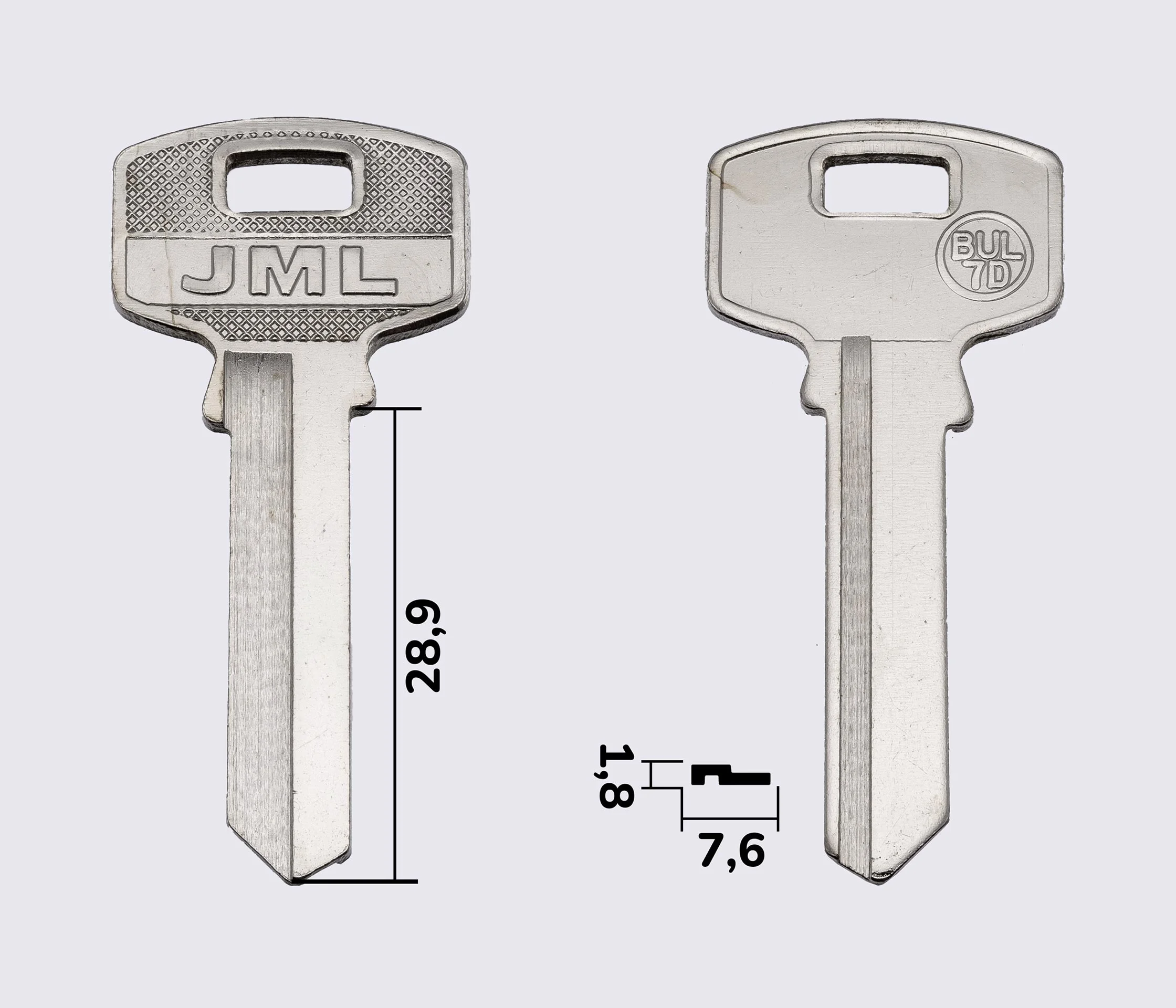 BUL-7D заготовка ключей