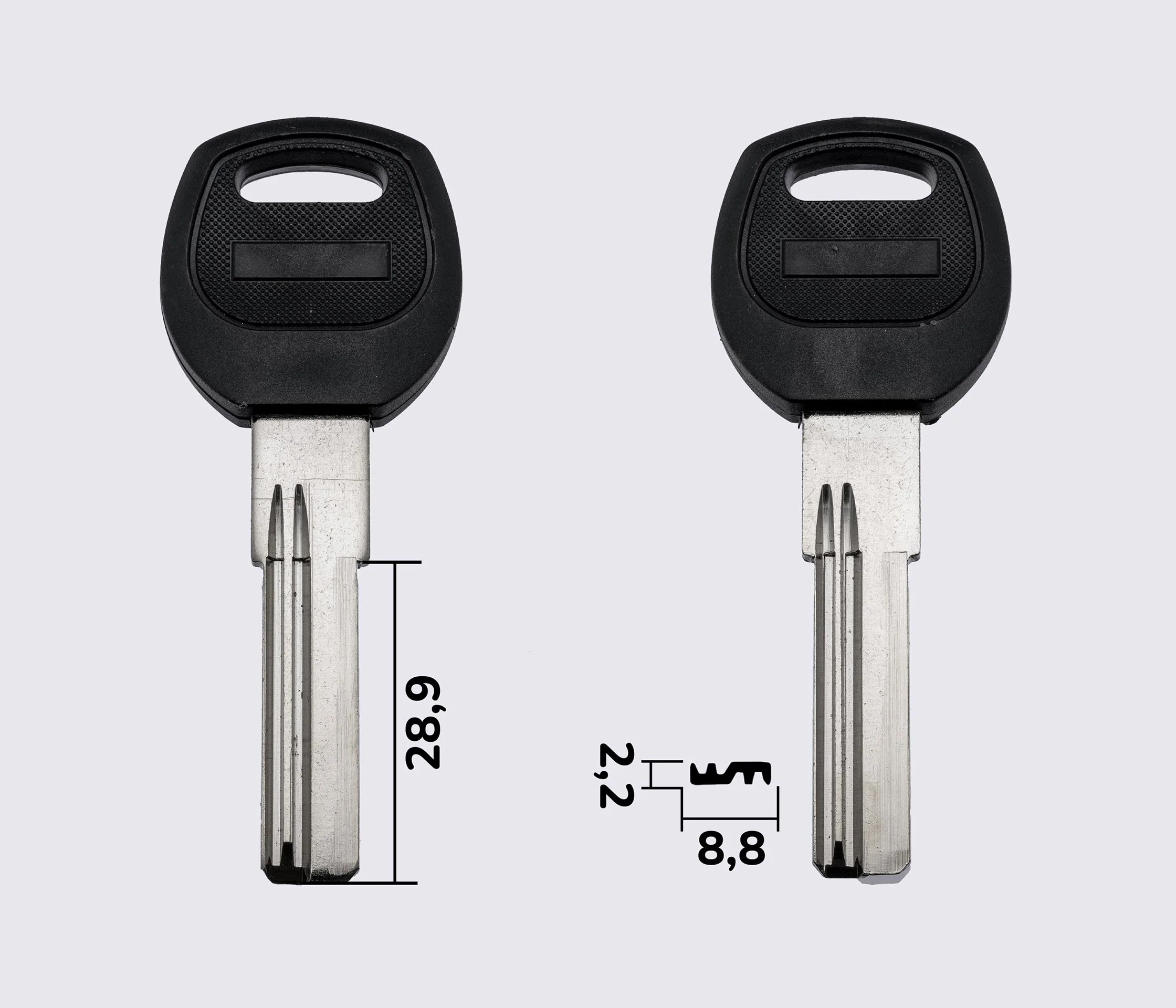 YOTA 29mm с пластиковой ручкой (латунь) заготовка ключа