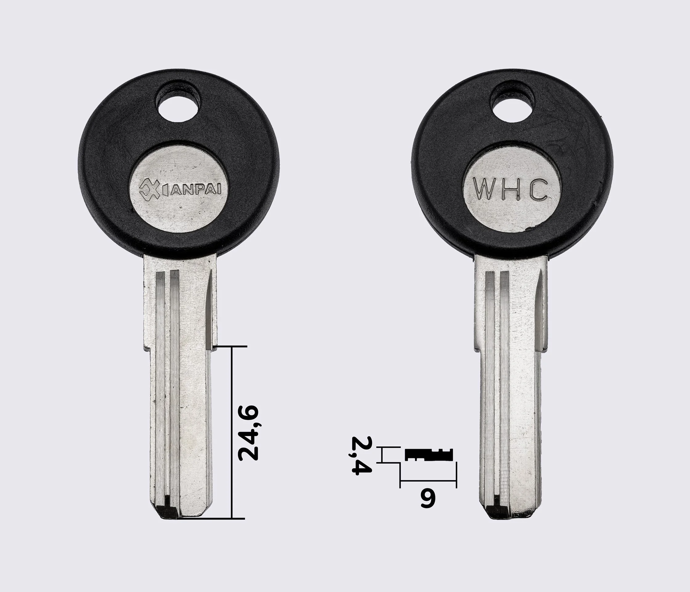 WHC правый (латунь) заготовка ключа