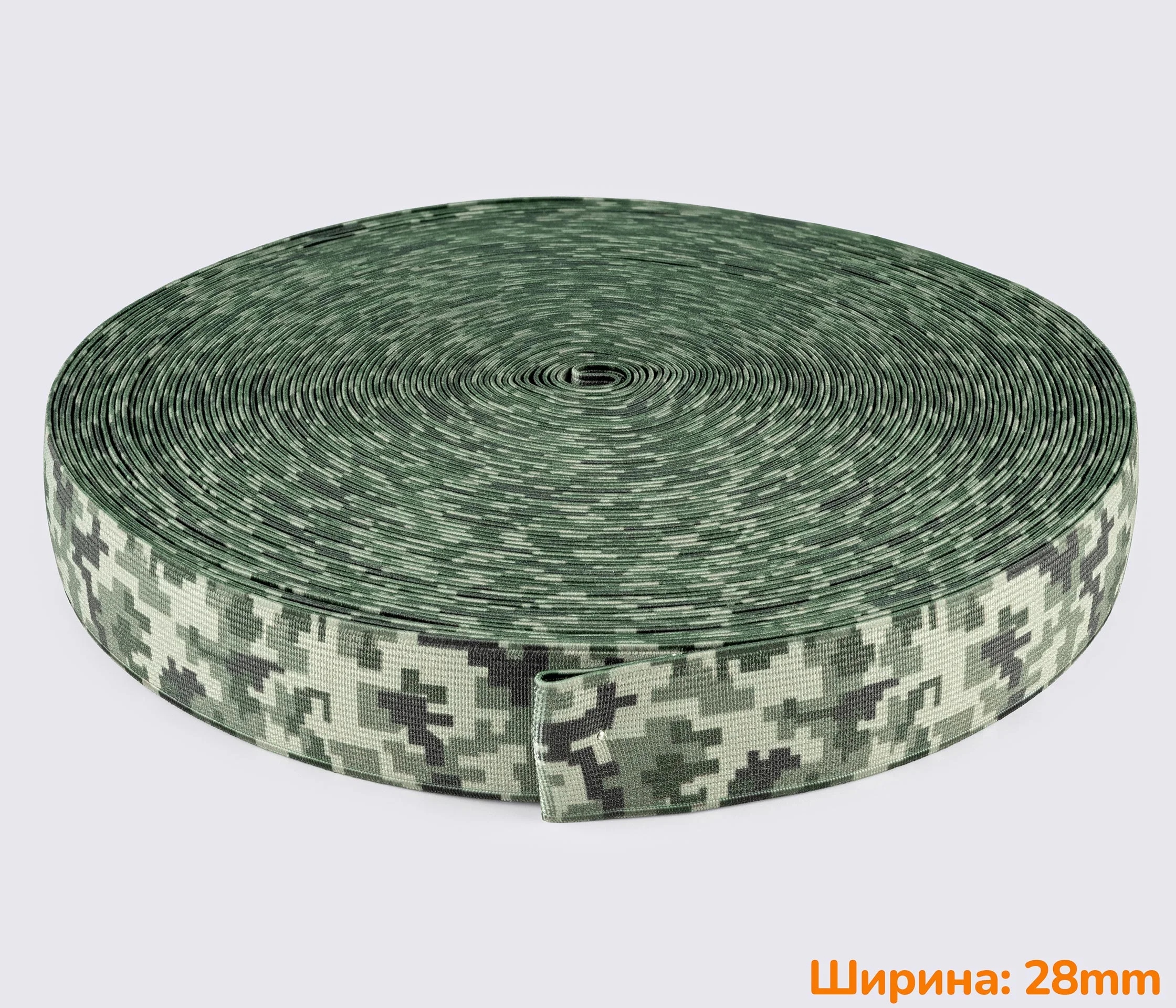 Гумка (еластична стрічка) 28мм піксель