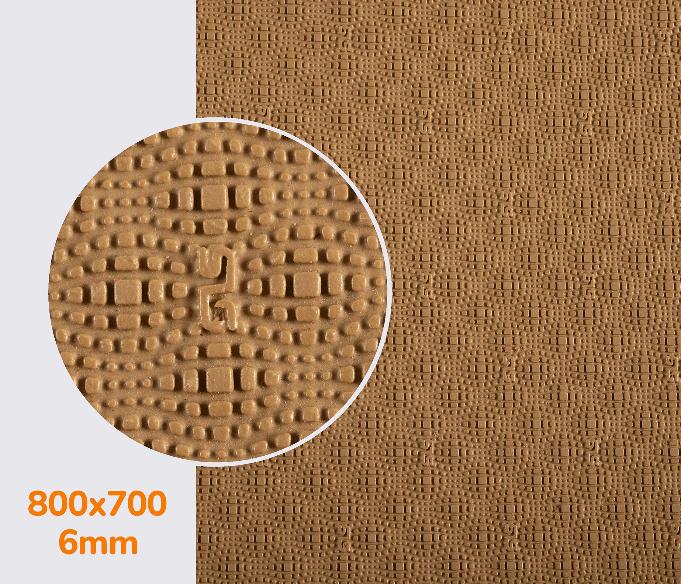 Гума для підошви полегшена р. 800*700*6мм, GOLF (Dunlop),кол. карамель