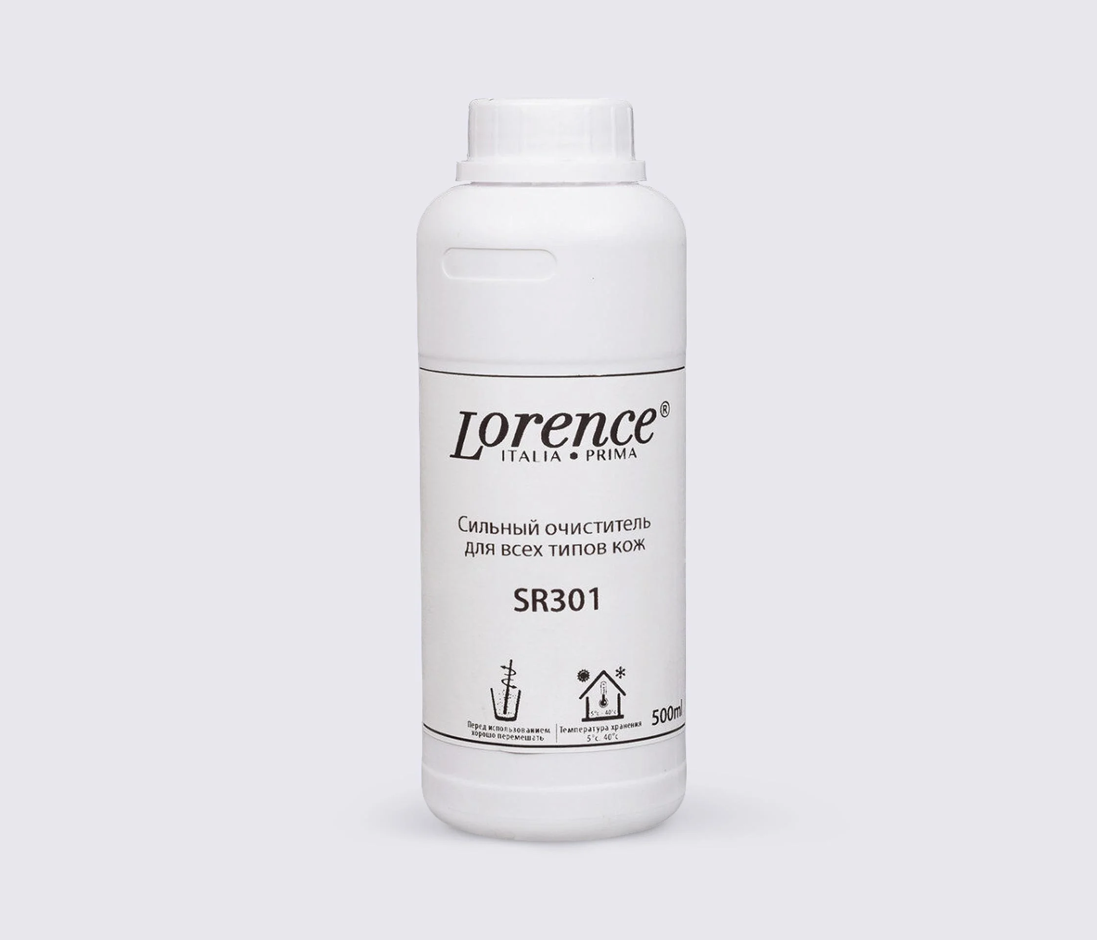 Сильный очиститель для всех типов кож SR301, 500 ml (Lorence)