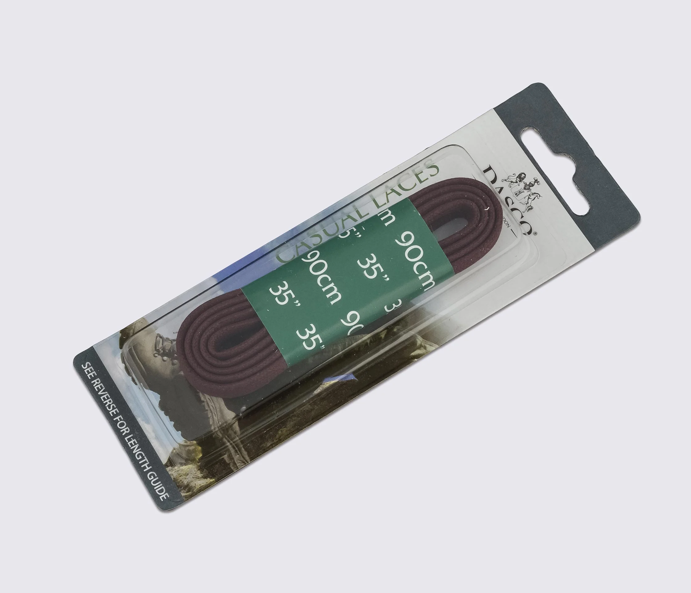 Шнурки плоские вощенные 90 см, DASCO Flat Waxed Thin Laces А7244