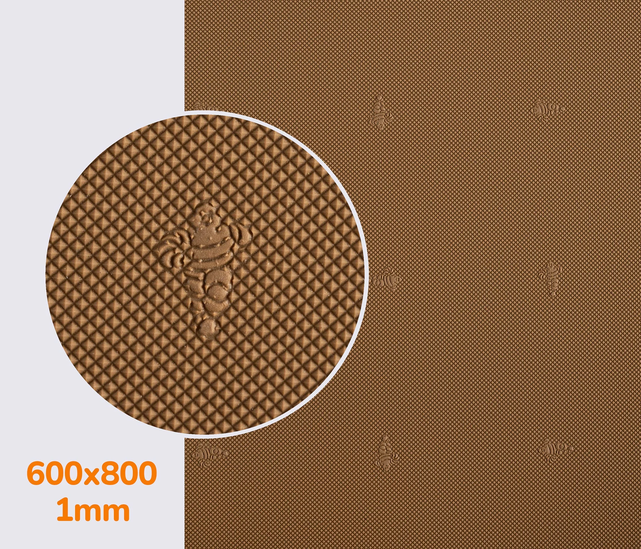 Резина подмёточная XA015 SLIM MICHELIN (Франция), р. 600*800*1мм, цв. тропик (caramel)