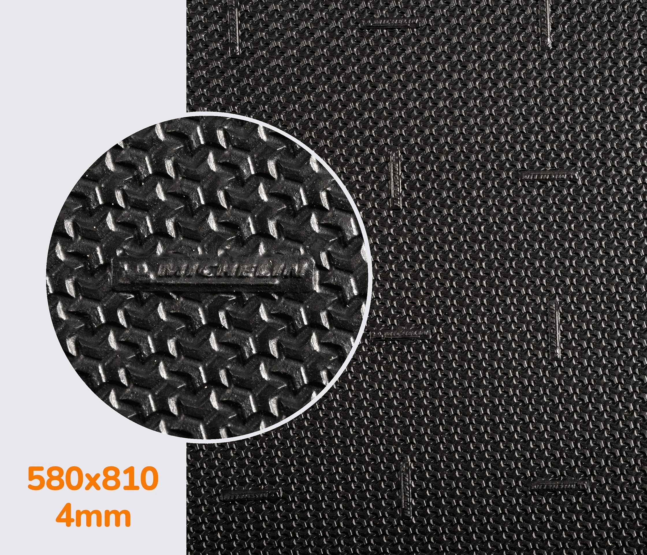 Резина облегченная для подошв XA016 CUSHION MICHELIN (Франция), р. 570*810*4мм, цв. черный