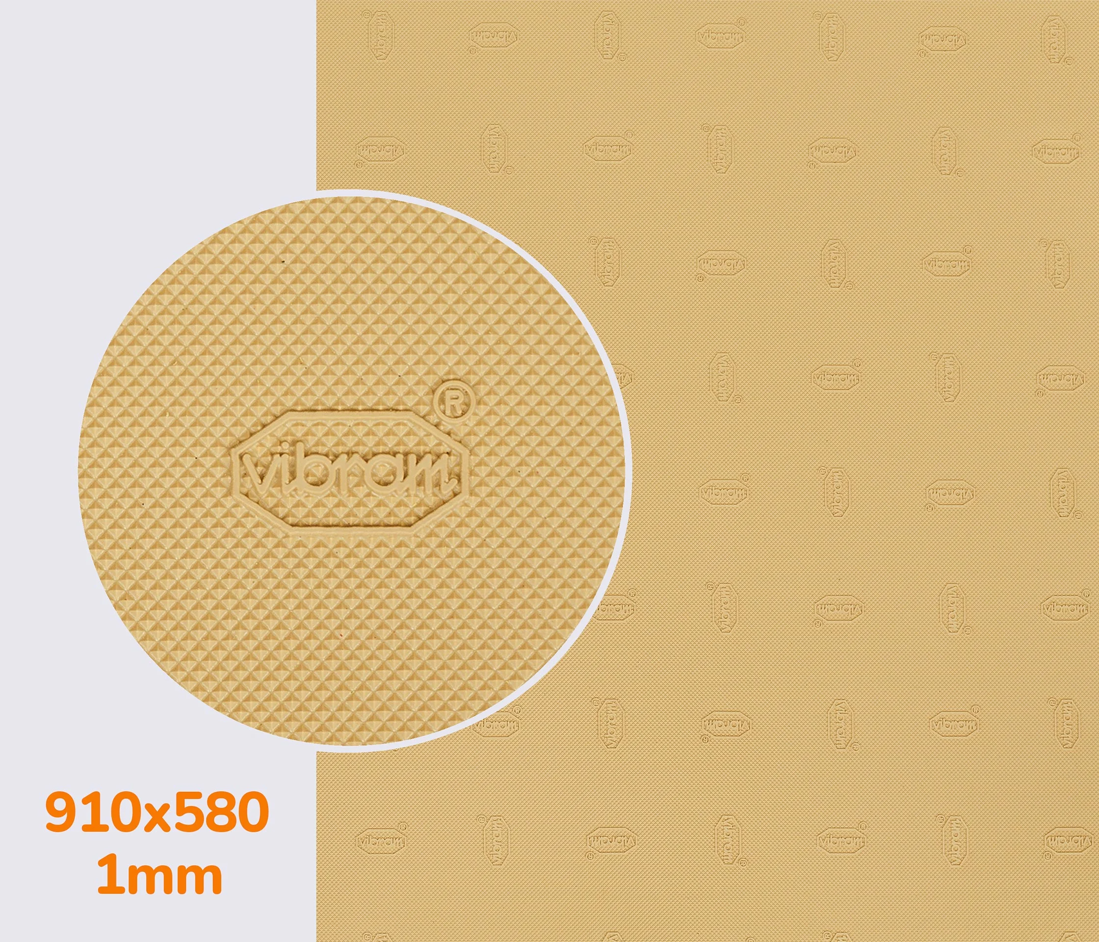 TEQUILGEMMA (7373), цв. бежевый leather (AF), т. 1.0мм профилактика Vibram
