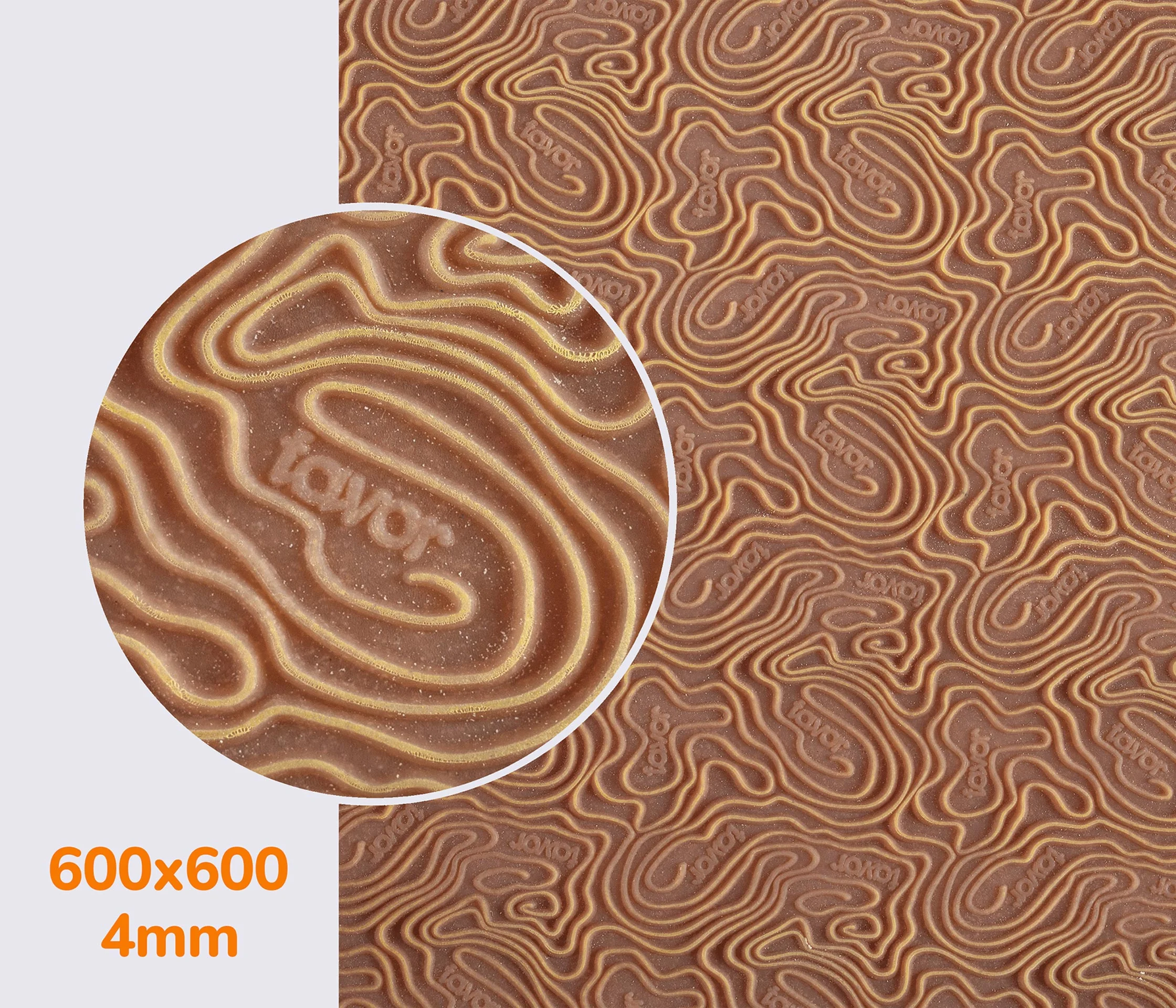 Резина каучуковая FAVOR - MARS, р. 600*600*4мм, цв. бежевый
