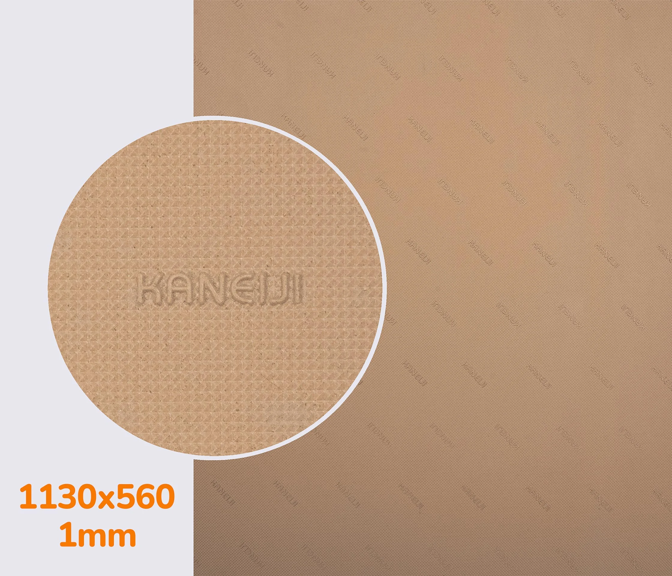 Резина подметочная KANEIJI B6003, р.1130*560*1.0 мм, цв. бежевый №3
