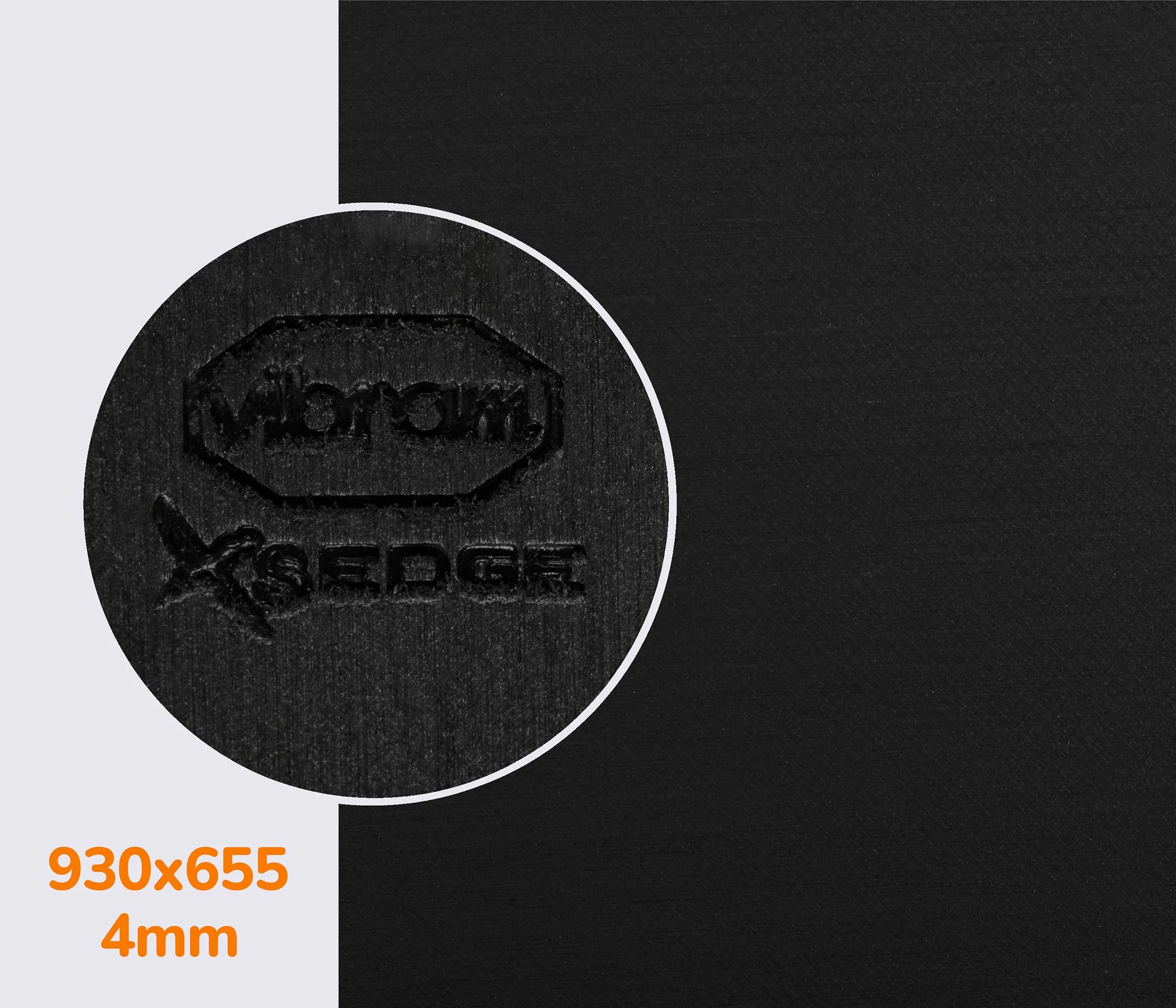 XS EDGE (7530) резина для скальников Vibram 4мм цв.черный (AA)