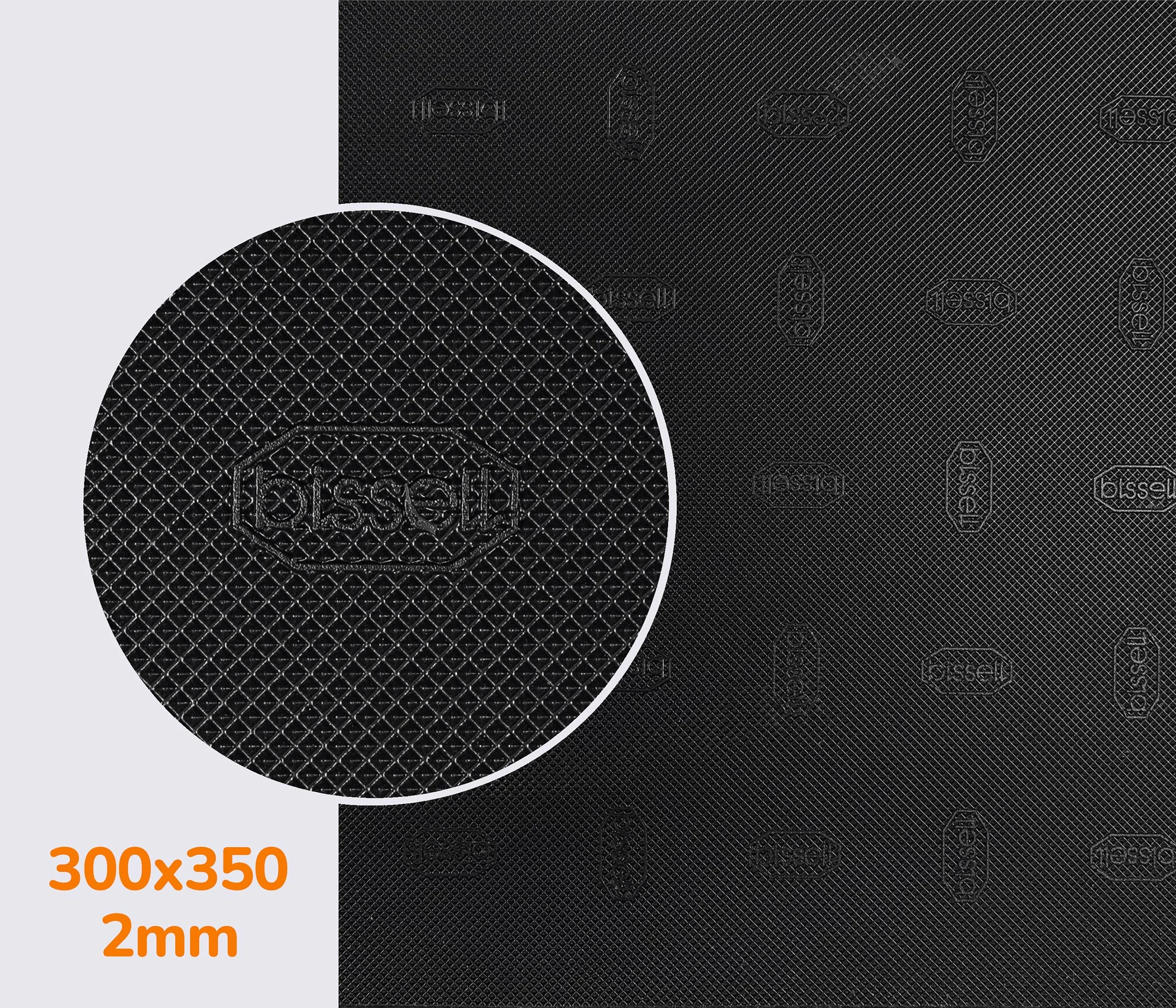 Поліуретан листовий подметочный BISSELL, art. 30122T, розмір 300*350*2мм, кол. чорний