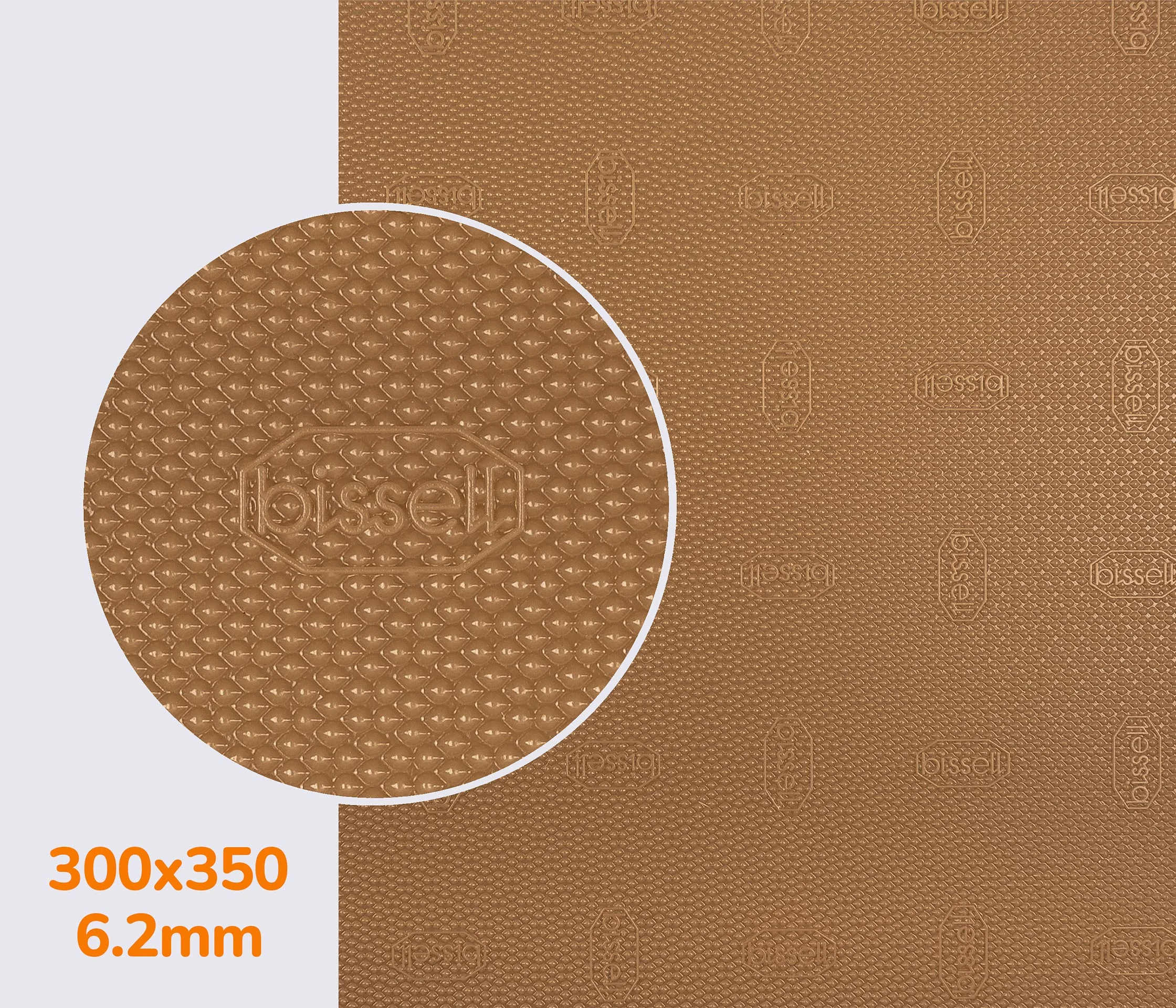 Поліуретан листовий набоєчний BISSELL, art.30076T, розмір 300*350*6.2 мм, кол. бежевий